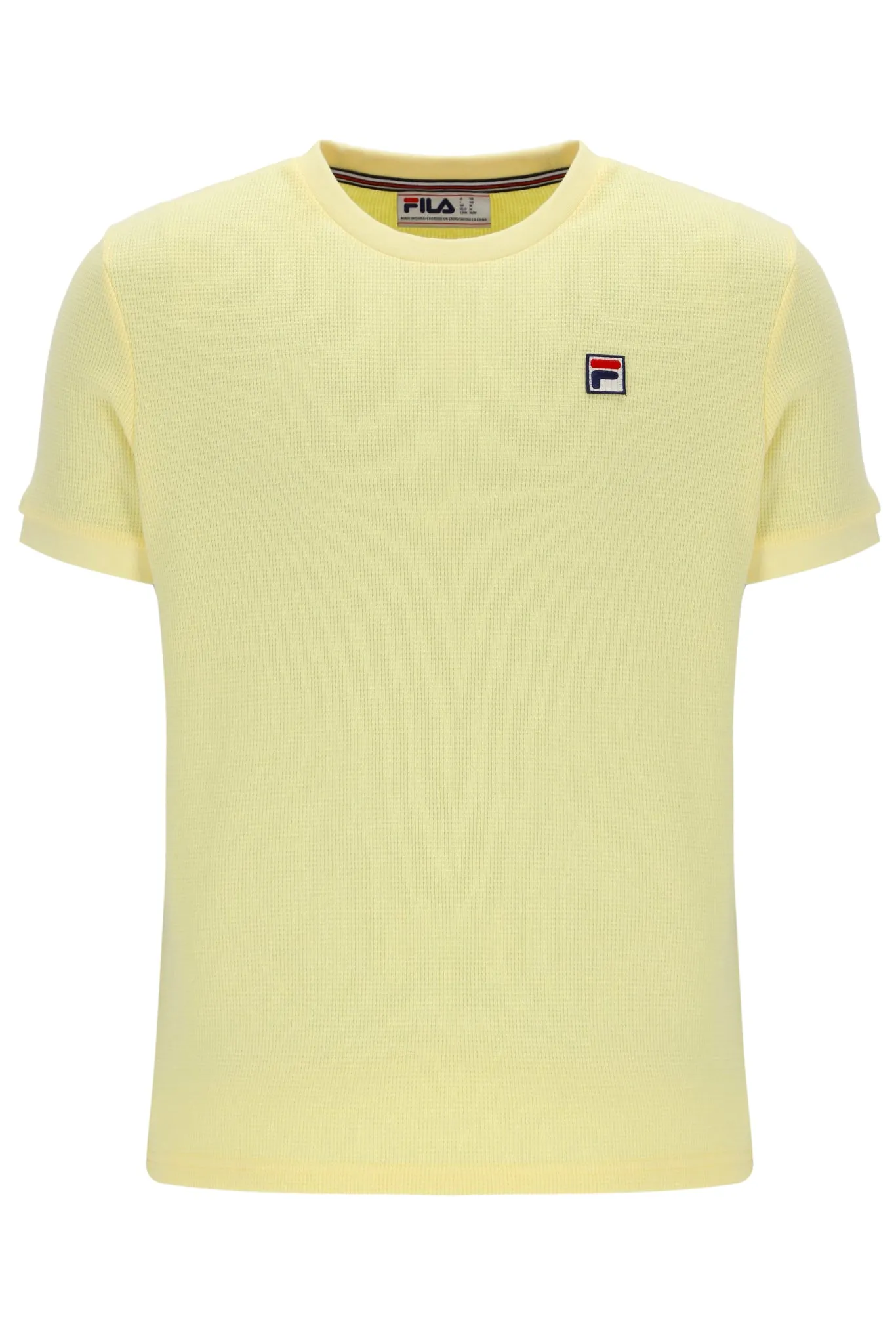 Soft Waistband Fur combination Ash Micro Waffle Ringer T-Shirt