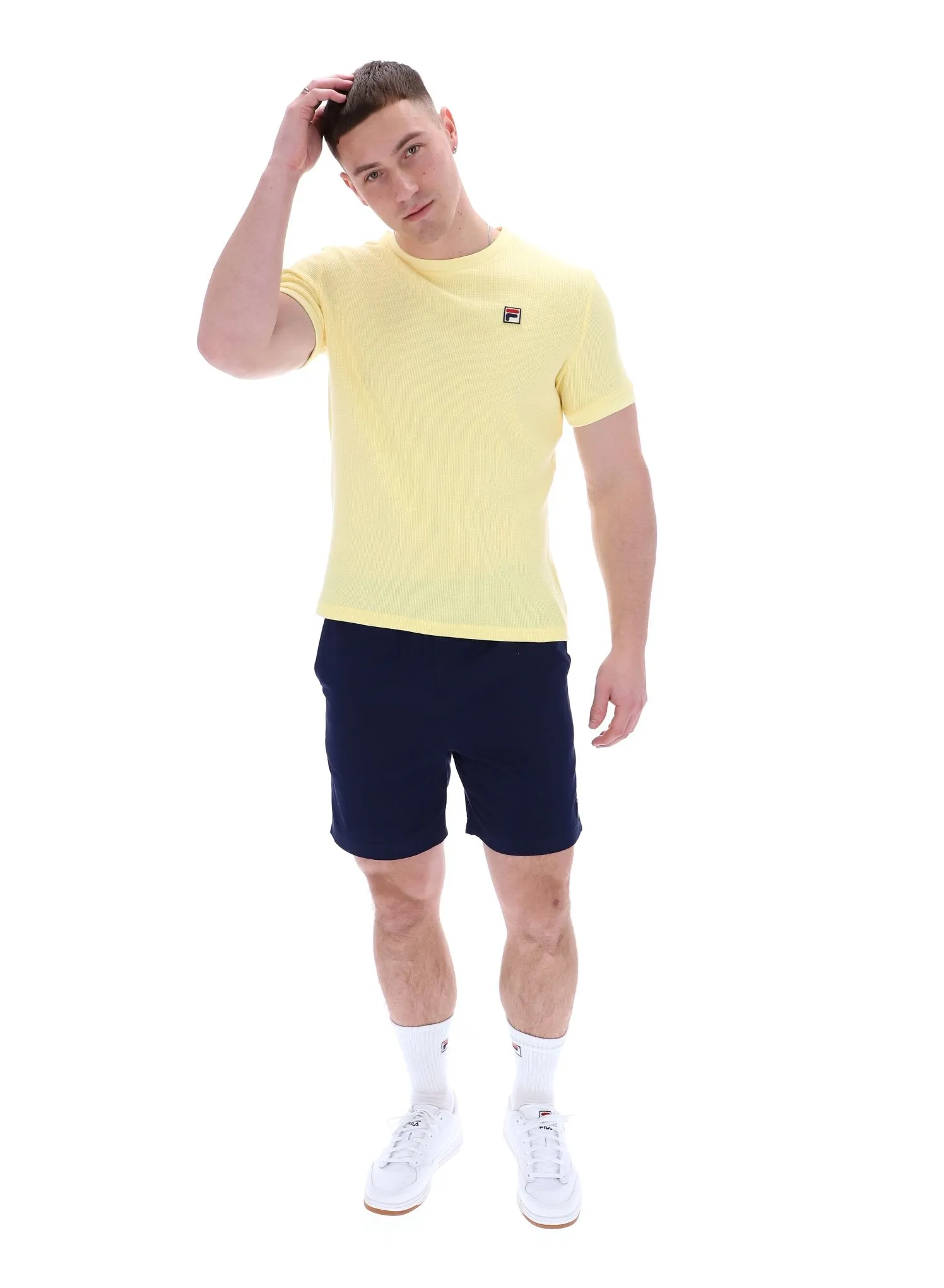 Ash Micro Waffle Ringer T-Shirt Relax Fit Design