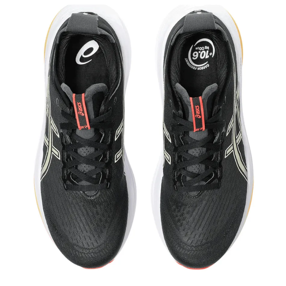 Tread Pattern Optimization ASICS Men's GEL-NIMBUS 27 Running Shoes in Black/Kahki AW25