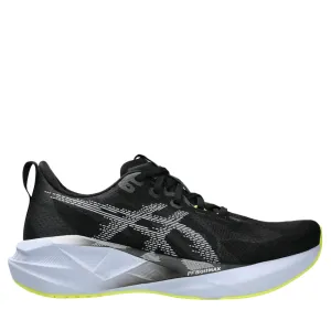 ASICS Men's NOVABLAST 5 Running Shoes in Black/Blue Fade AW25 Contoured Heel