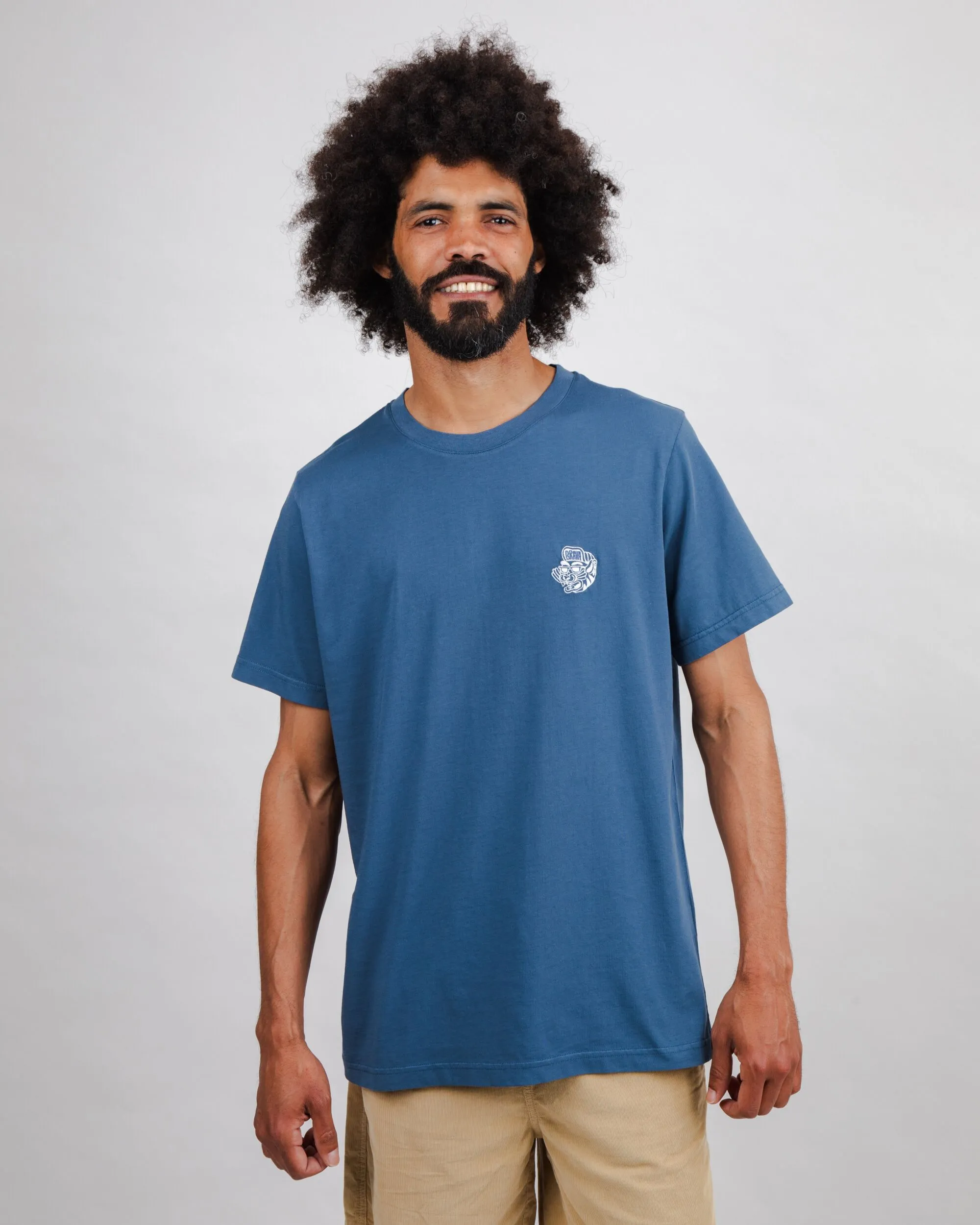 Active Outfit Adult Wear Asis Percales Tigris Regular T-Shirt Blue