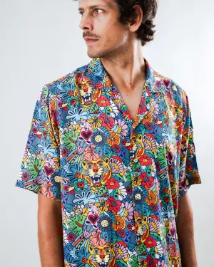 No Slip Shoulder Grip Asis Percales Tutti Frutti Aloha Shirt