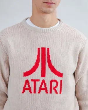 fit for home Essential Chic Atari Sweater Logo Jacquard Red