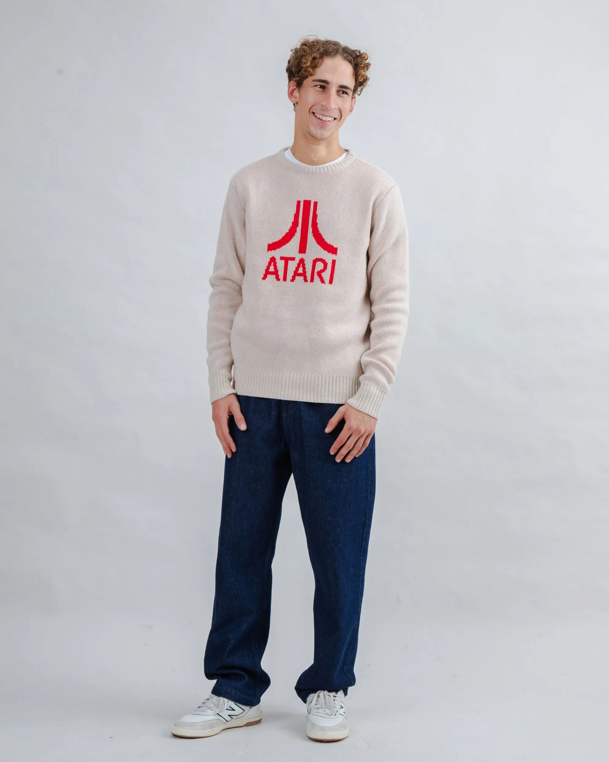stain resistant coating Atari Sweater Logo Jacquard Red
