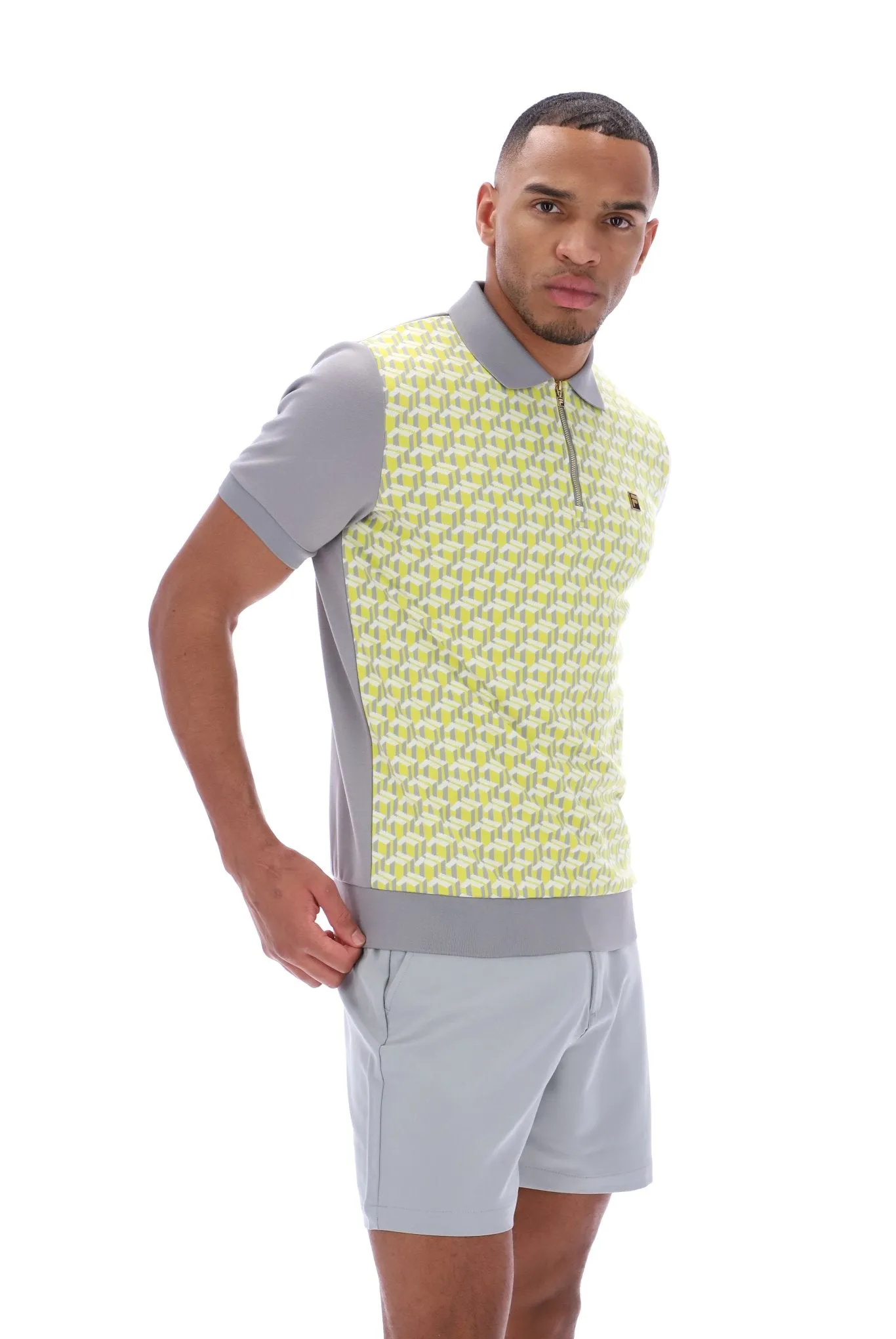 Bold Comfort Axel Geo Jacqaurd Polo