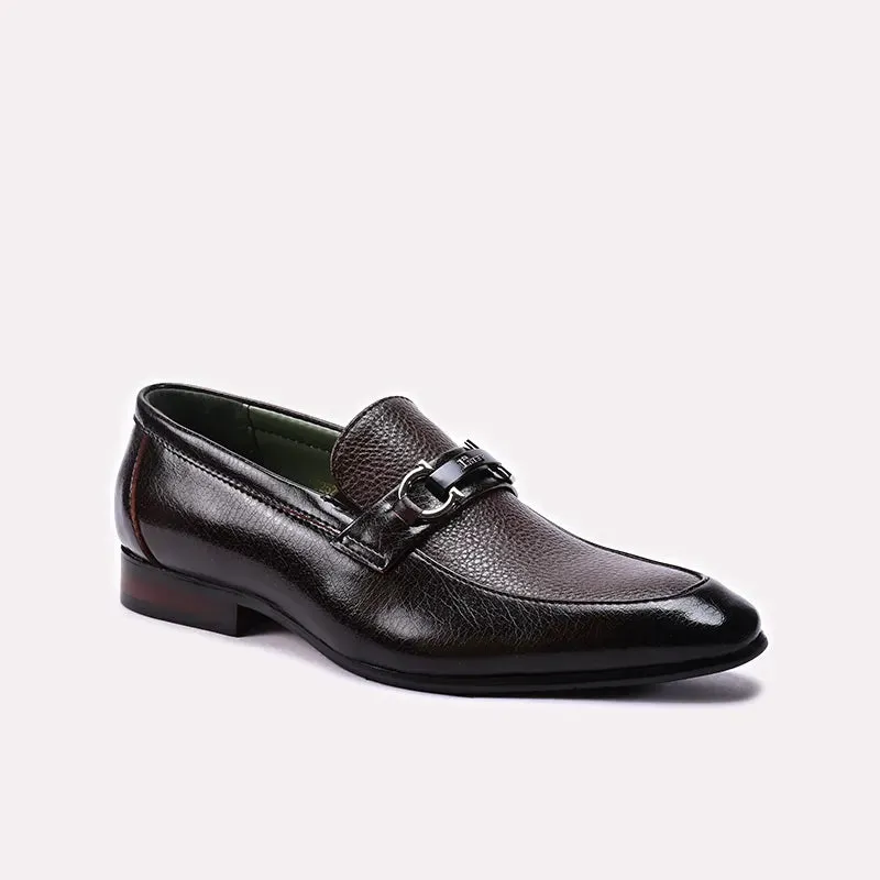 Classic Cap Toe Style Brown Formal Shoes 0111398