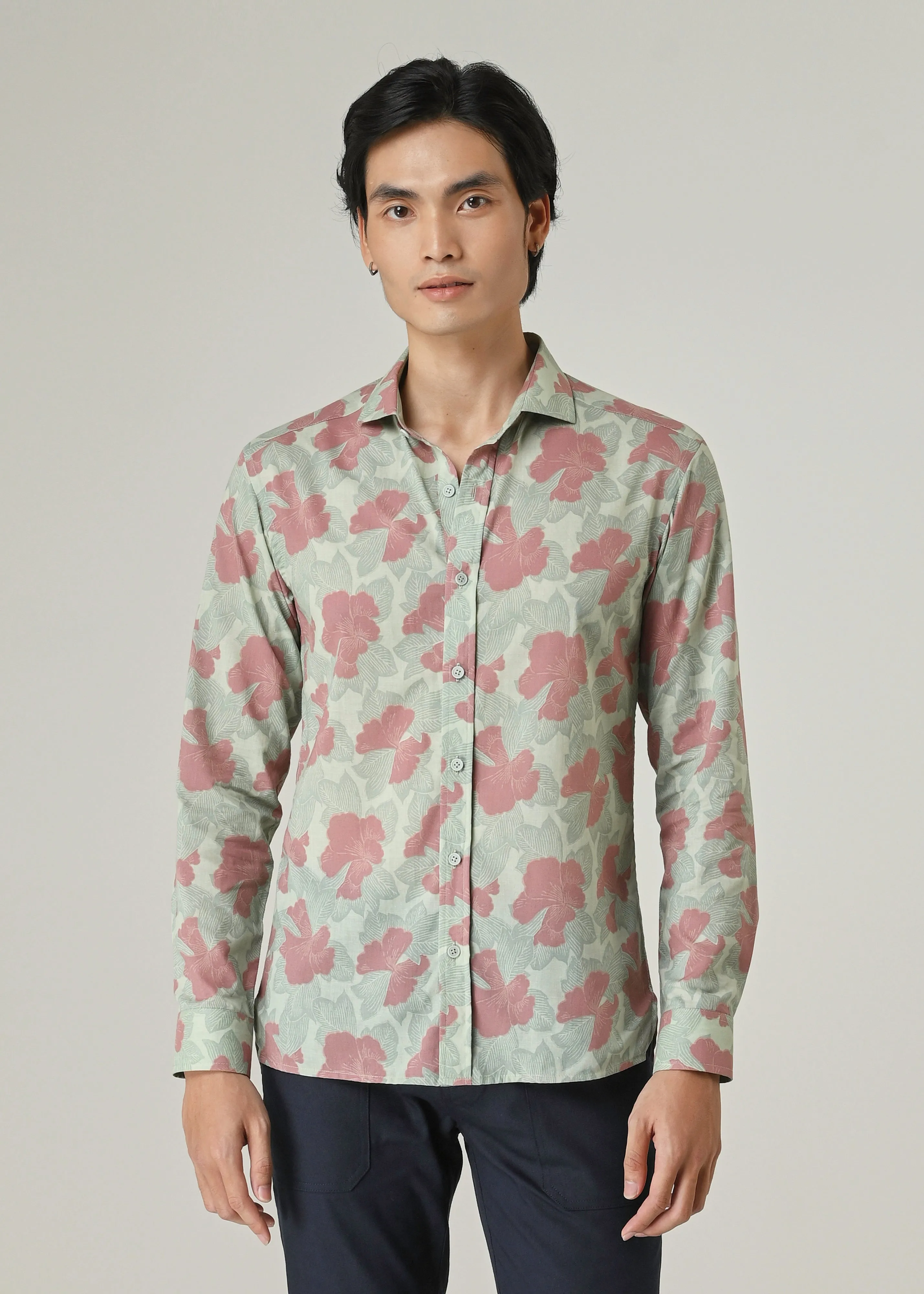 vacation wear BANYAN - HIDDEN GARDEN LICHEN