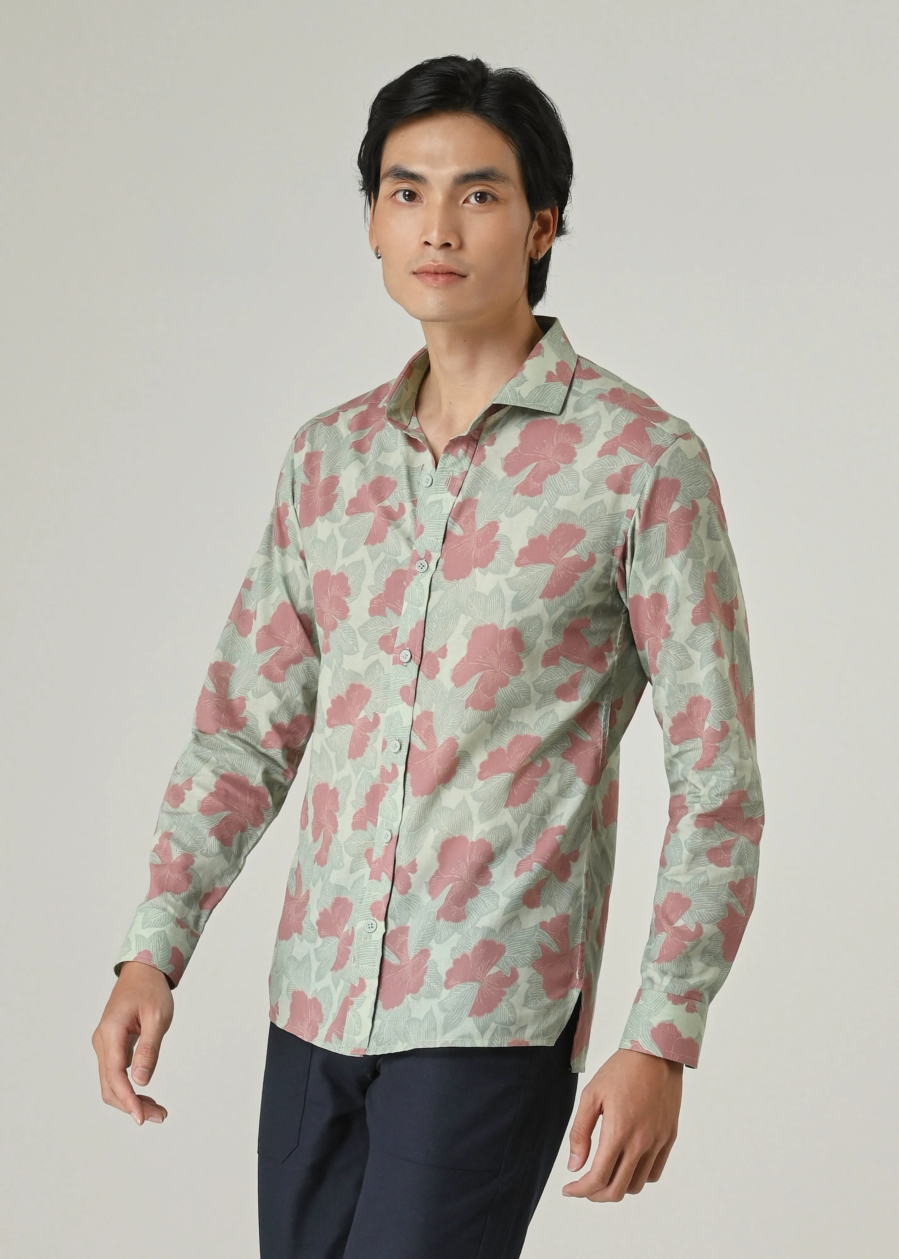 BANYAN - HIDDEN GARDEN LICHEN crew neck Regular Fit