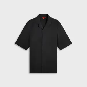Reinforced Edging Barena Overshirt Atila Tropical Piombo - Black