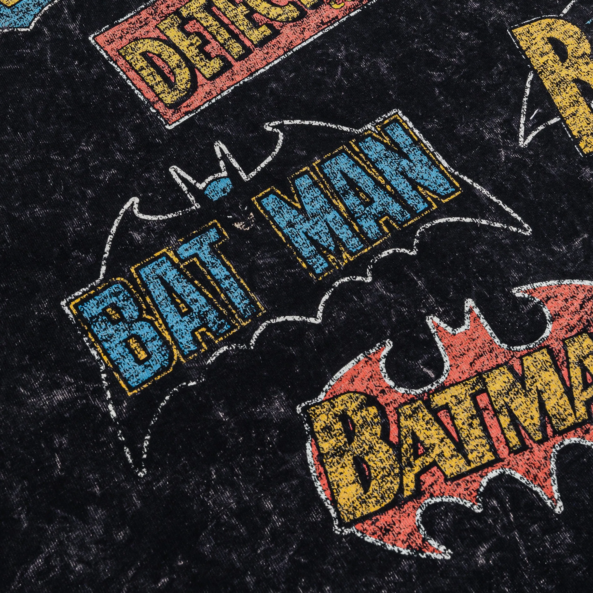 Batman DC Golden Age Mens Short Sleeve Shirt (Black/Yellow) Geometric Print