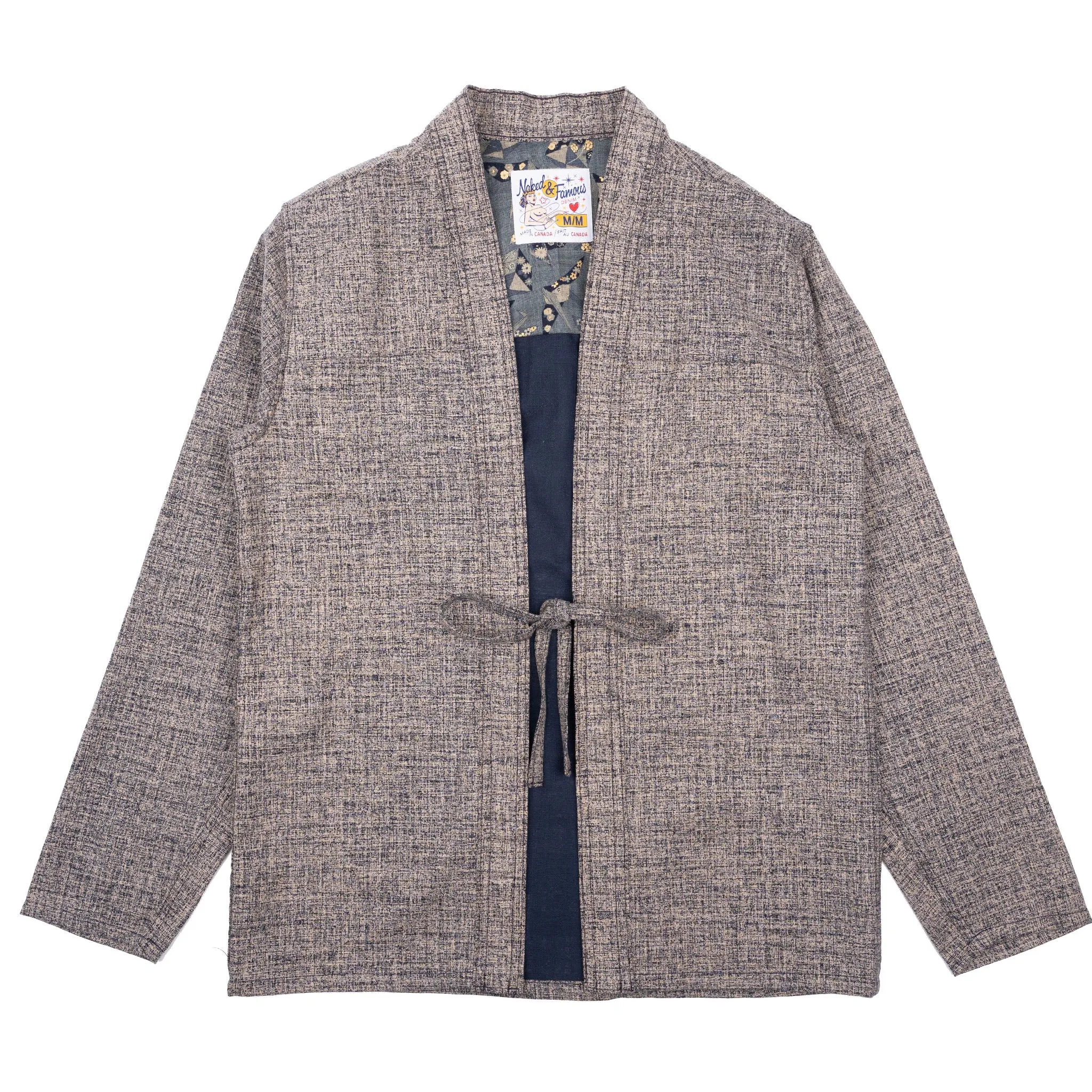 Mountain Escape Button front Kimono Shirt - Kimono Scramble - Indigo