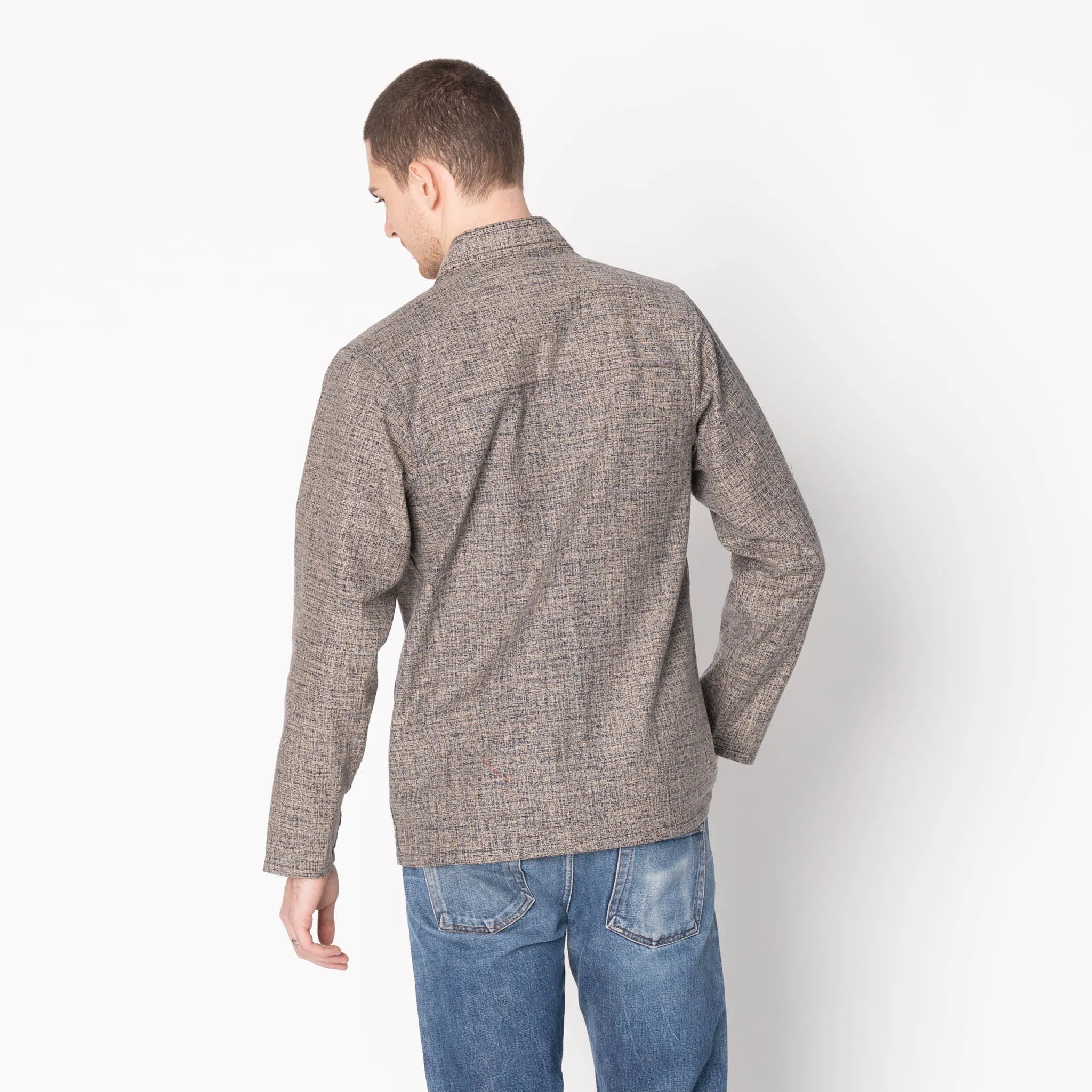 Kimono Shirt - Kimono Scramble - Indigo Fashion Choice