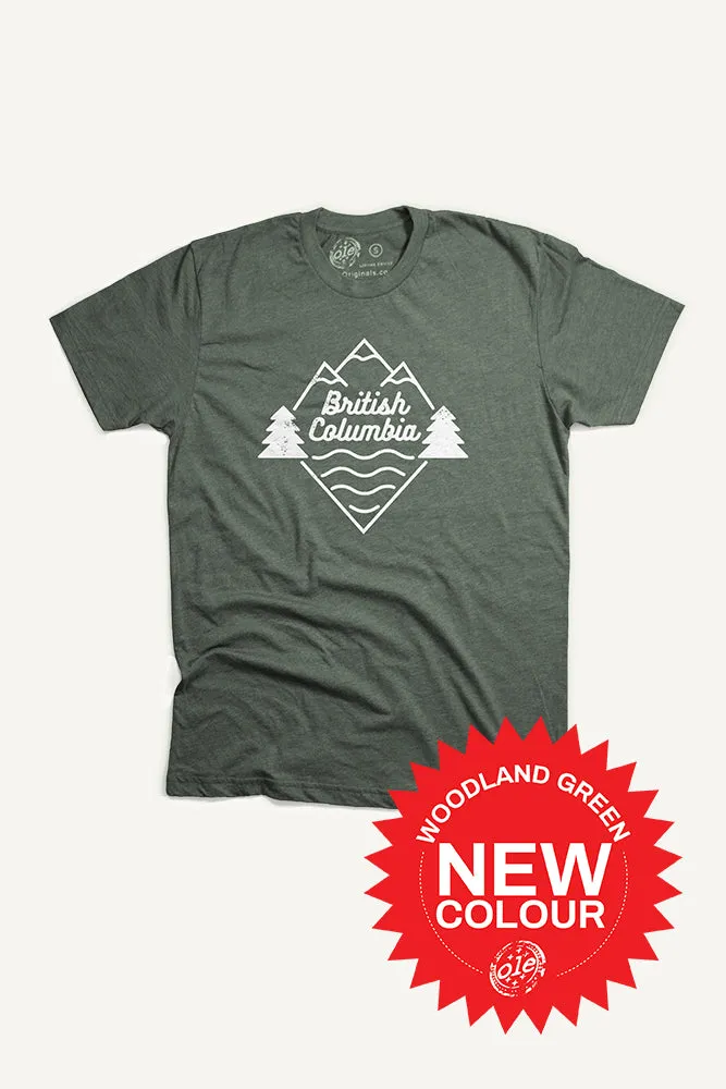 Comfy Essentials Breathable Material Beautiful British Columbia T-shirt (Mens)