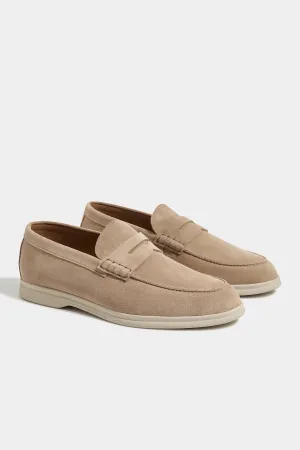 Beige penny loafers - Made in Italy Cruise Wear All Day