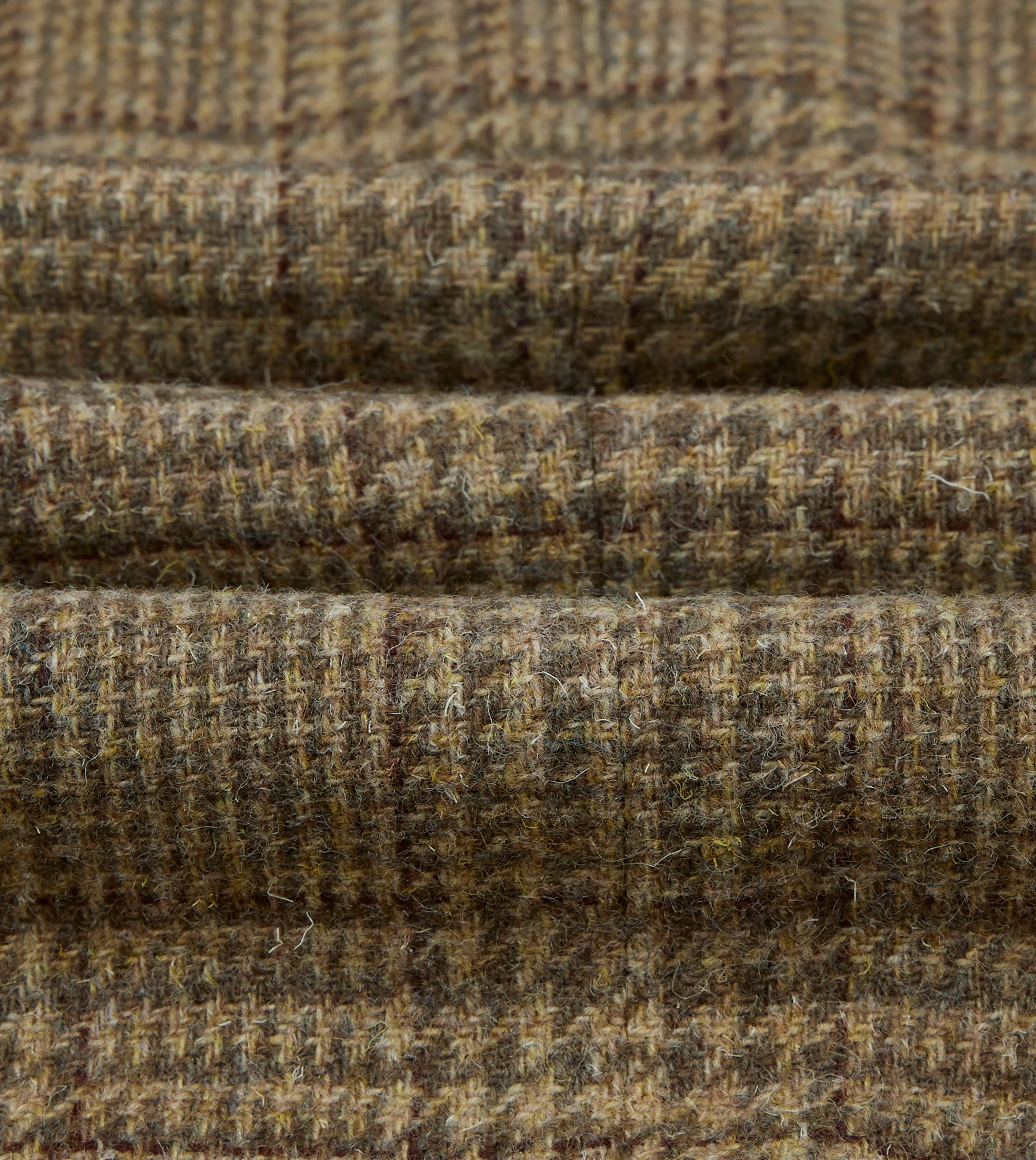 Beige Prince of Wales Check Tweed Blazer Water Resistant Coat MoistureWickingTechnology
