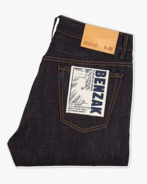 All weather Travel Outfit Casual Stretch Benzak Denim Developers B-03 Regular Tapered Mens Jeans - 13oz Brown Cotton Selvedge