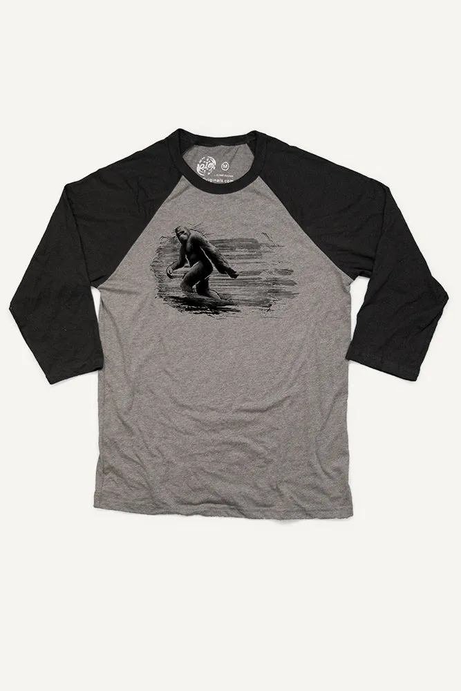 Fit Design Layered Collar Structure Big Foot Baseball Shirt (Unisex)