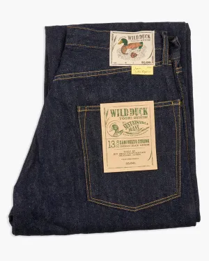 Big John Green Label M1011RC Wild Duck Yoshi Denim Wide Straight Selvedge Jeans - Indigo Onewash Cool Essentials Go To Piece
