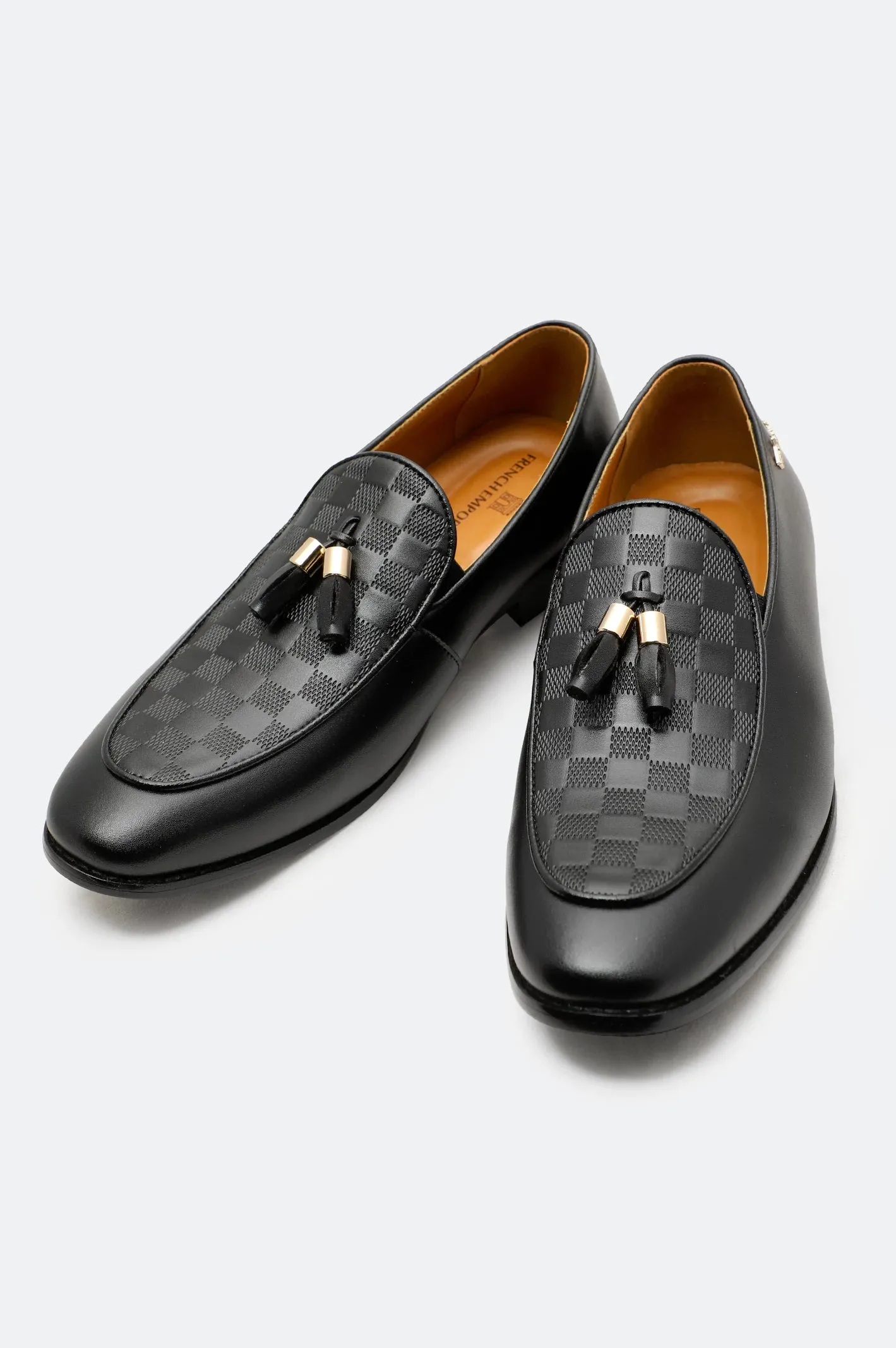 Custom made Black Formal Moccassins Shoes