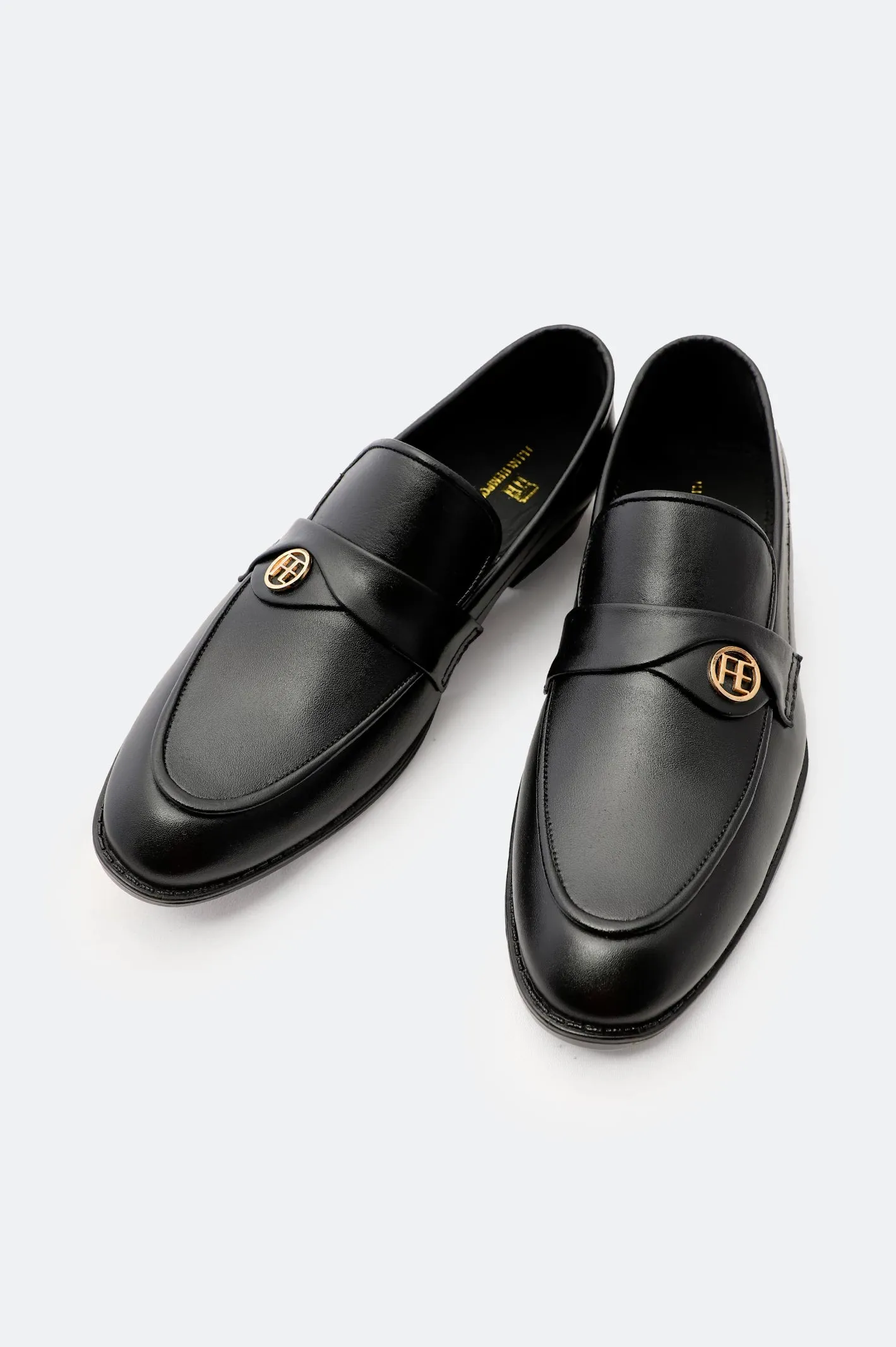 On The Go windproof Black Formal Shoes For Men
