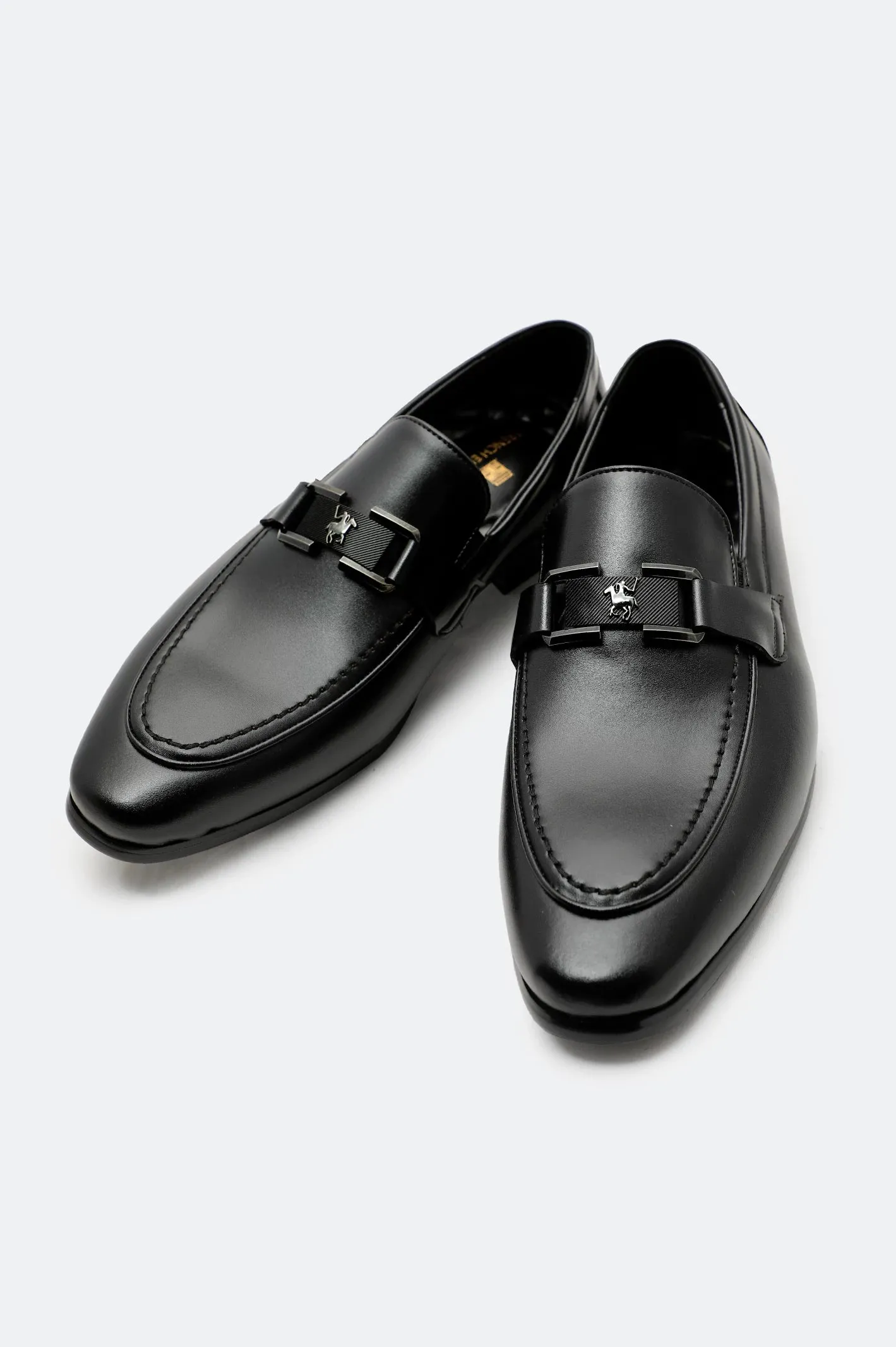 Black Men Formal Moccassins Outdoor Entry