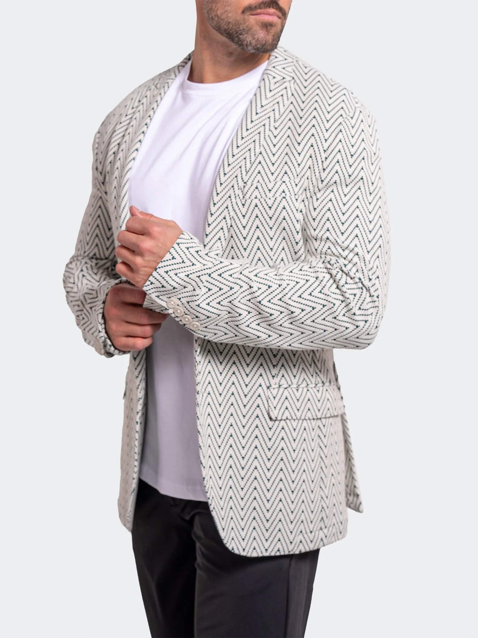 Odor Resistant Fabric Blazer Ascension0126 Grey