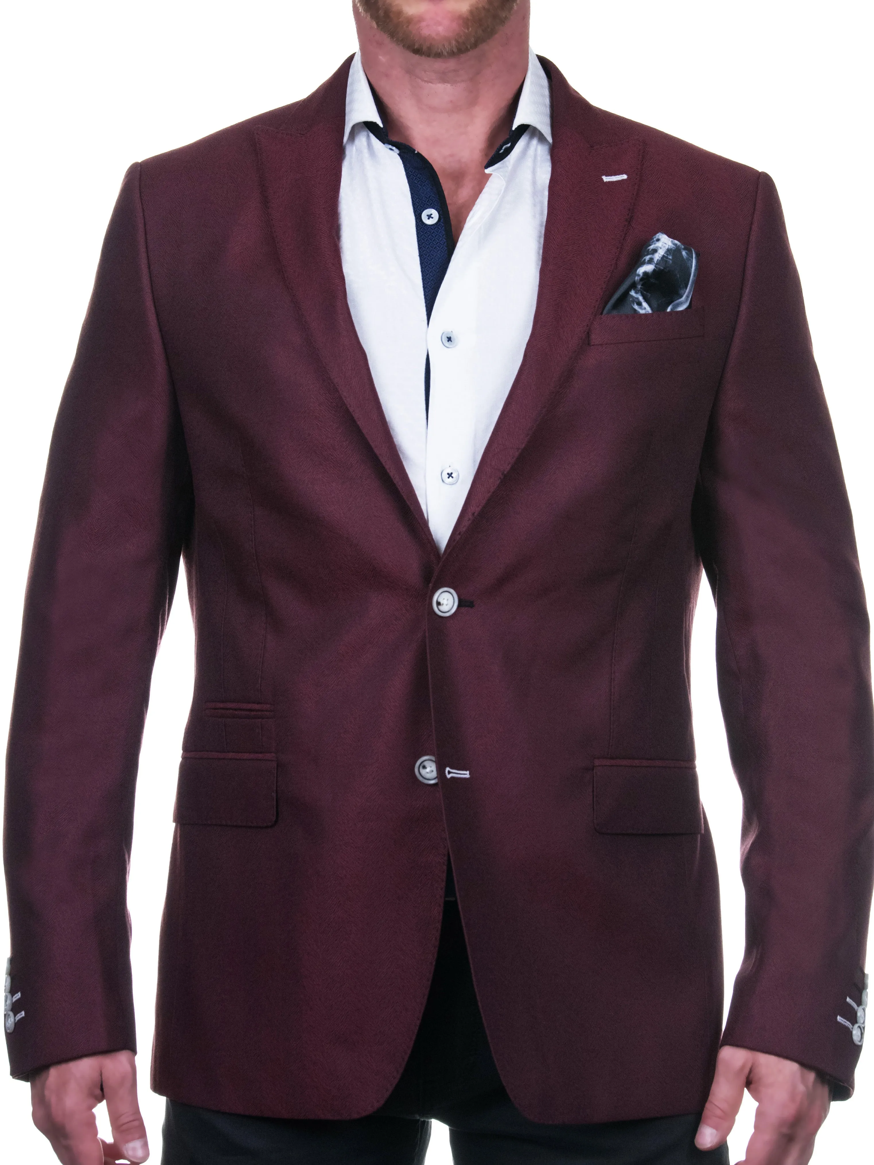 Blazer Bethoven VinesRed Red Weekend Style UV Block