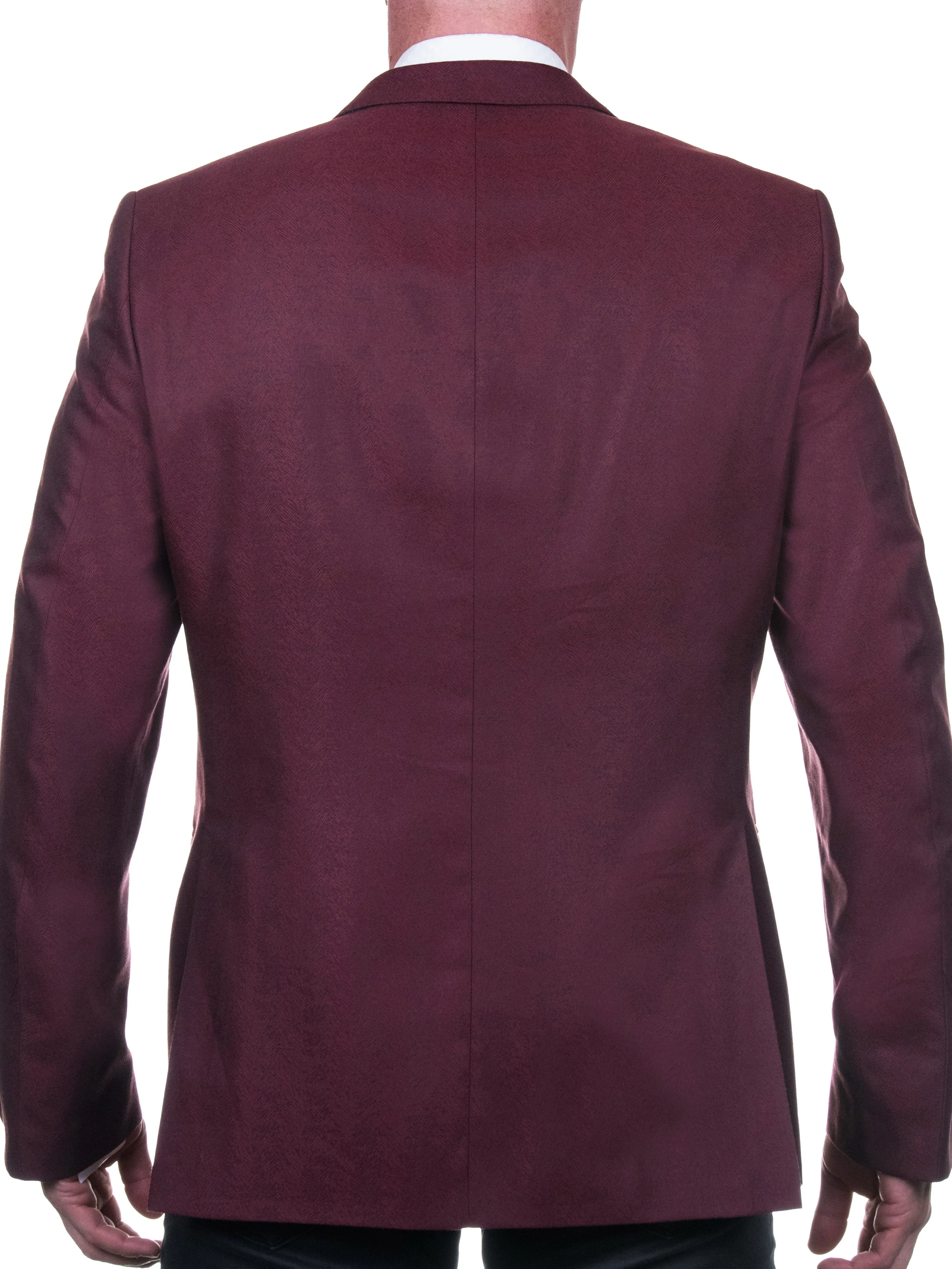 Blazer Bethoven VinesRed Red Flexible Waistband