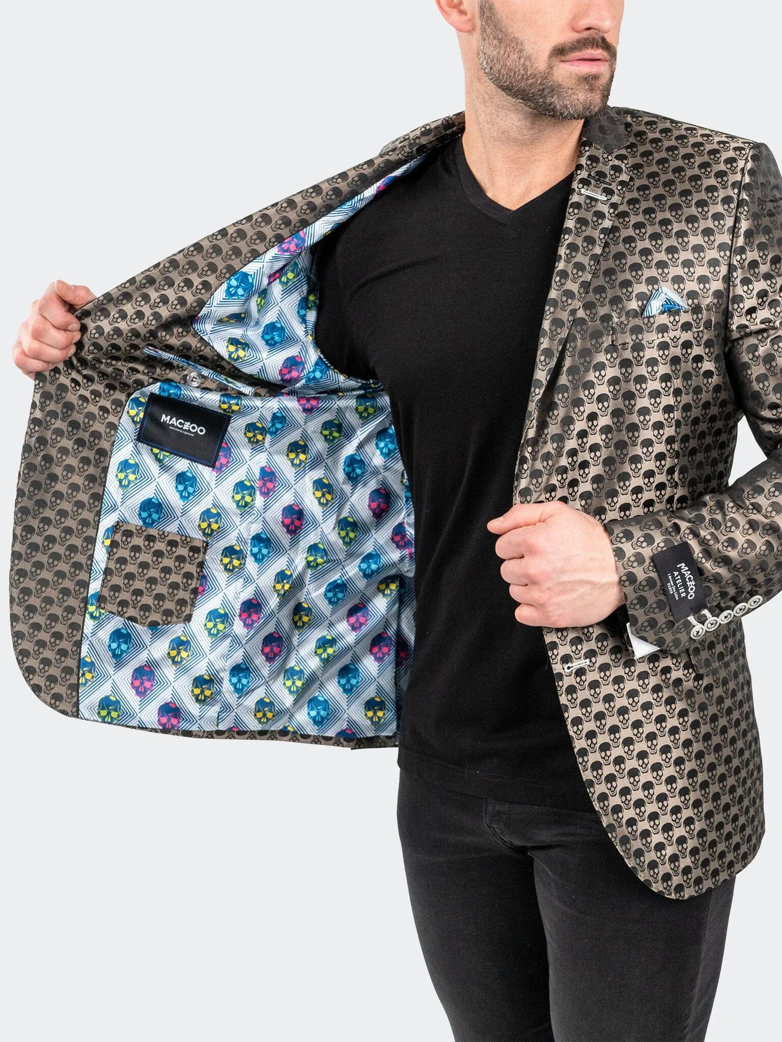 Blazer SkullRepeat Brown New Cut Casual Chill Look