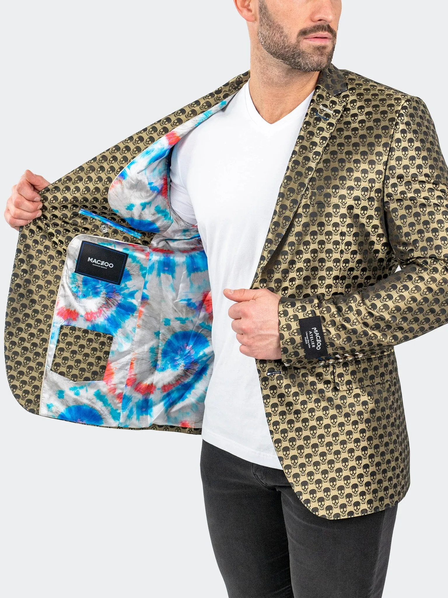 Blazer SkullRepeat Green Taped Seam Waterproofing