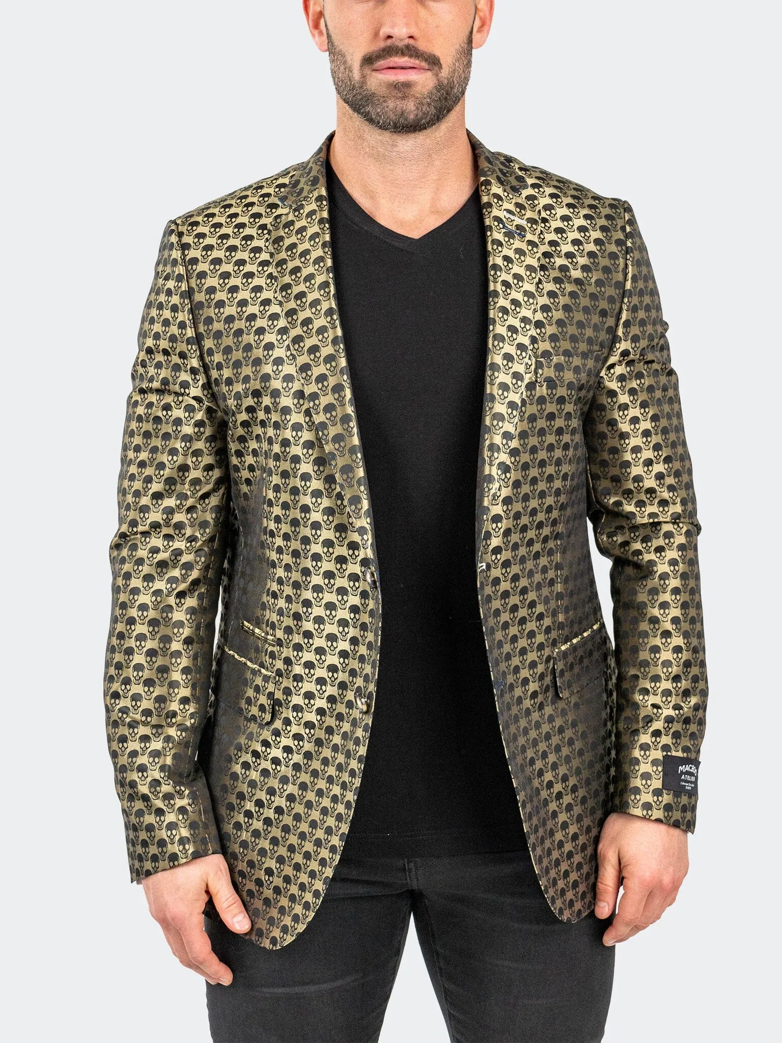 Durable Water Repellent Finish Blazer SkullRepeat Green
