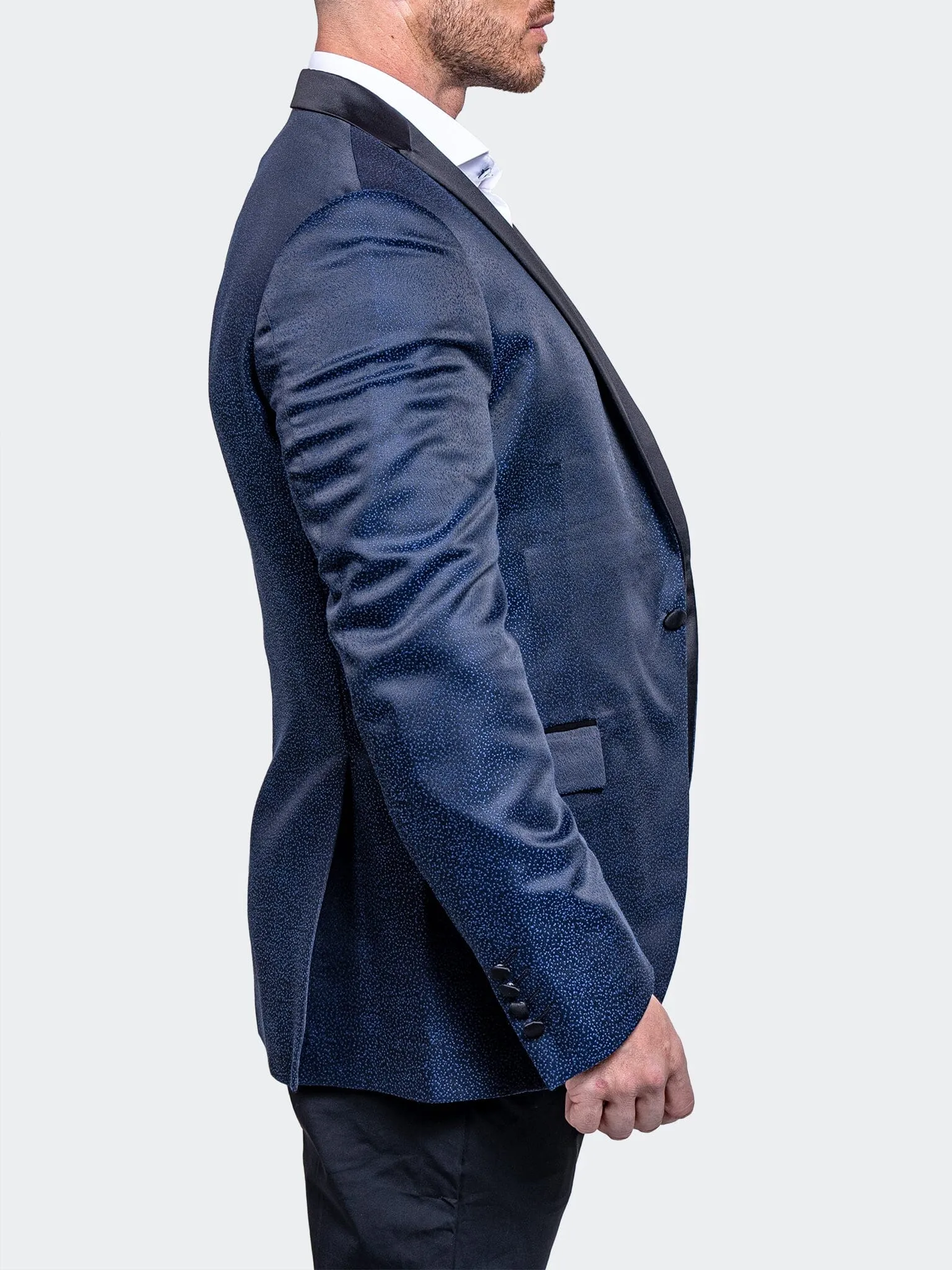 Reinforced Elbow Patches Blazer Tesla  Ascension2166 Blue