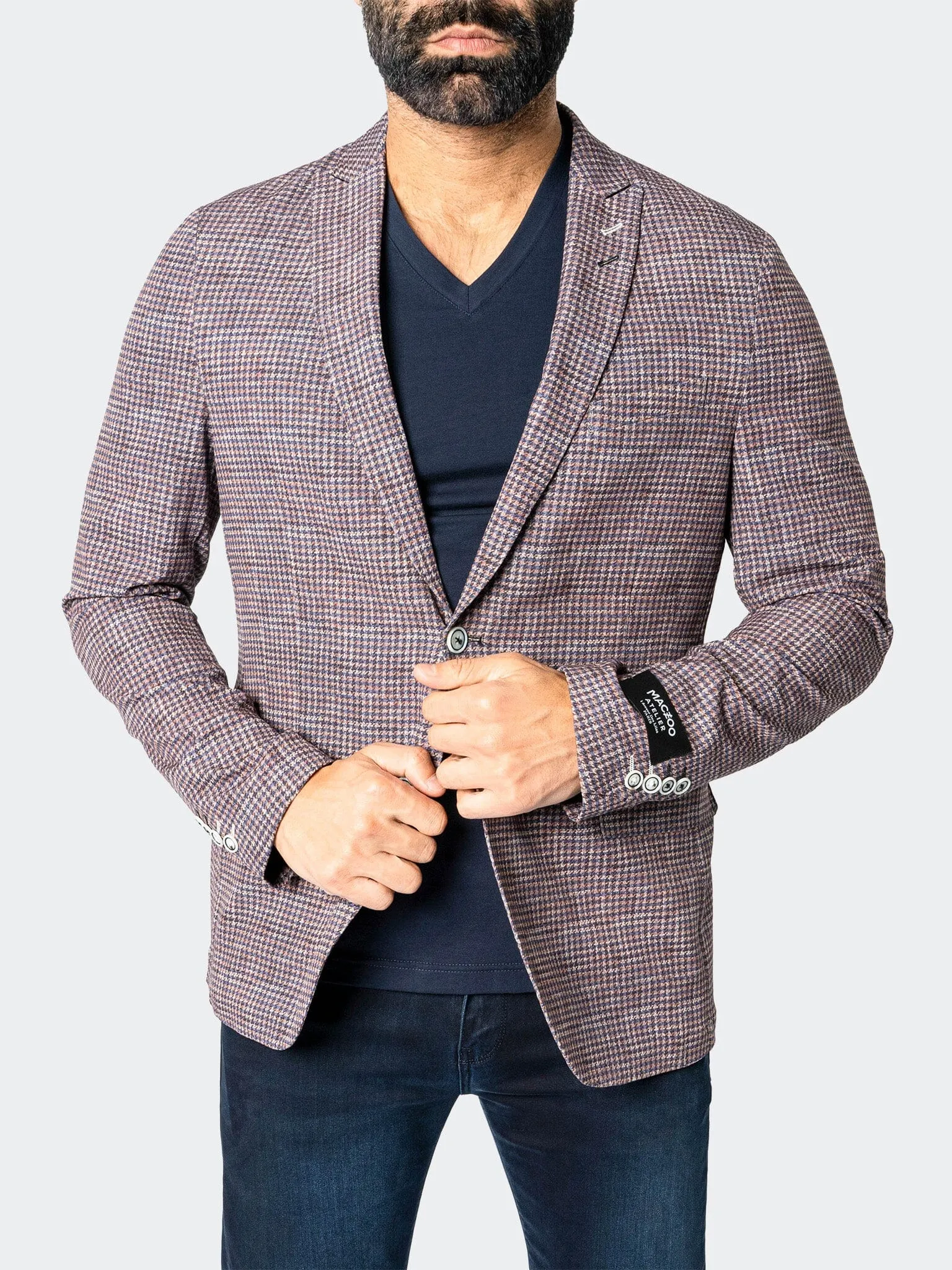 Blazer Unconstructed Descartes ItalianHounds Brown Eco Friendly Textile