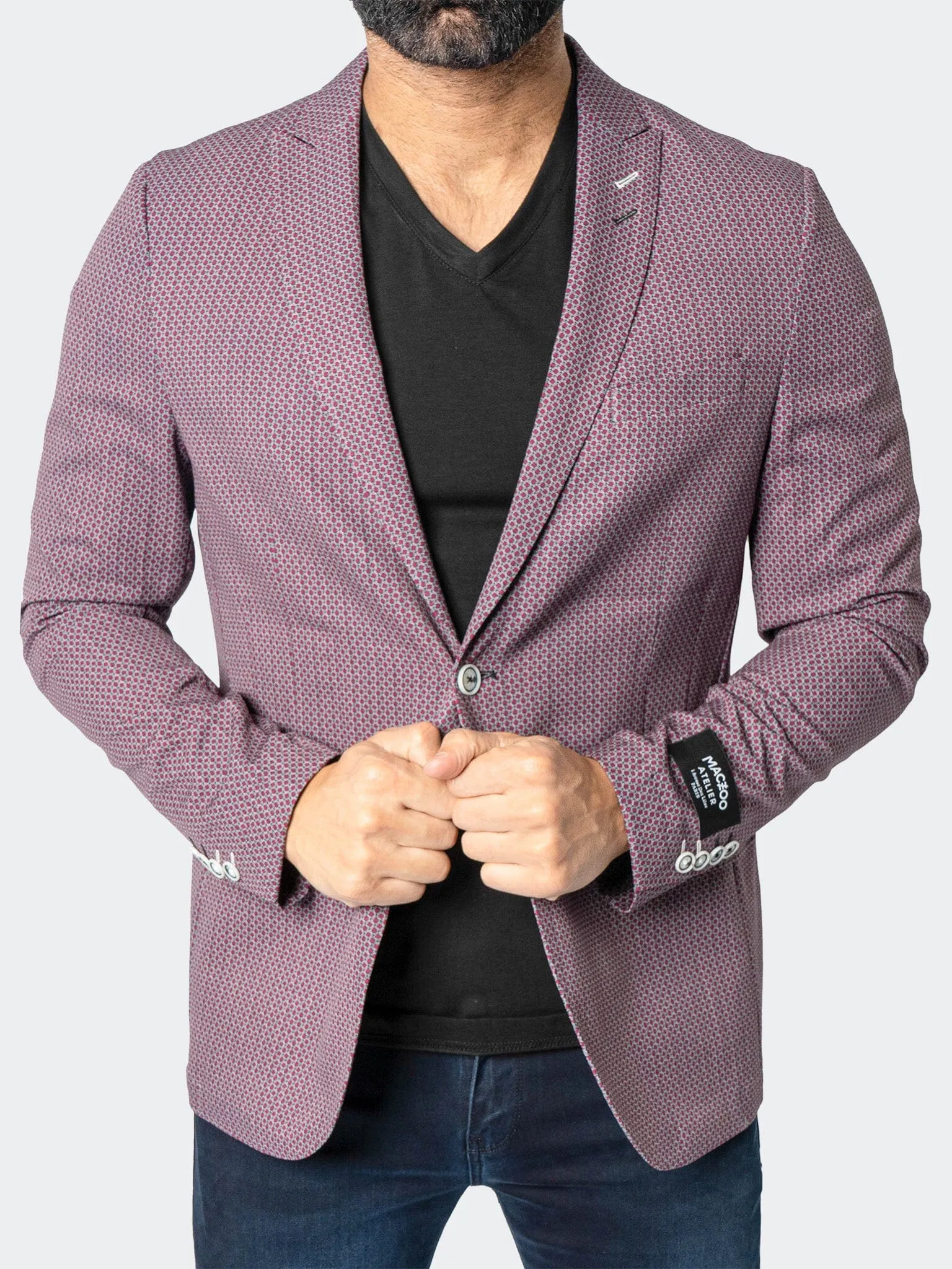 Blazer Unconstructed FrenchRubies Red Minimal Detailing