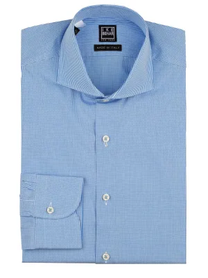 Blue Gingham Dress Shirt Neutral Shade