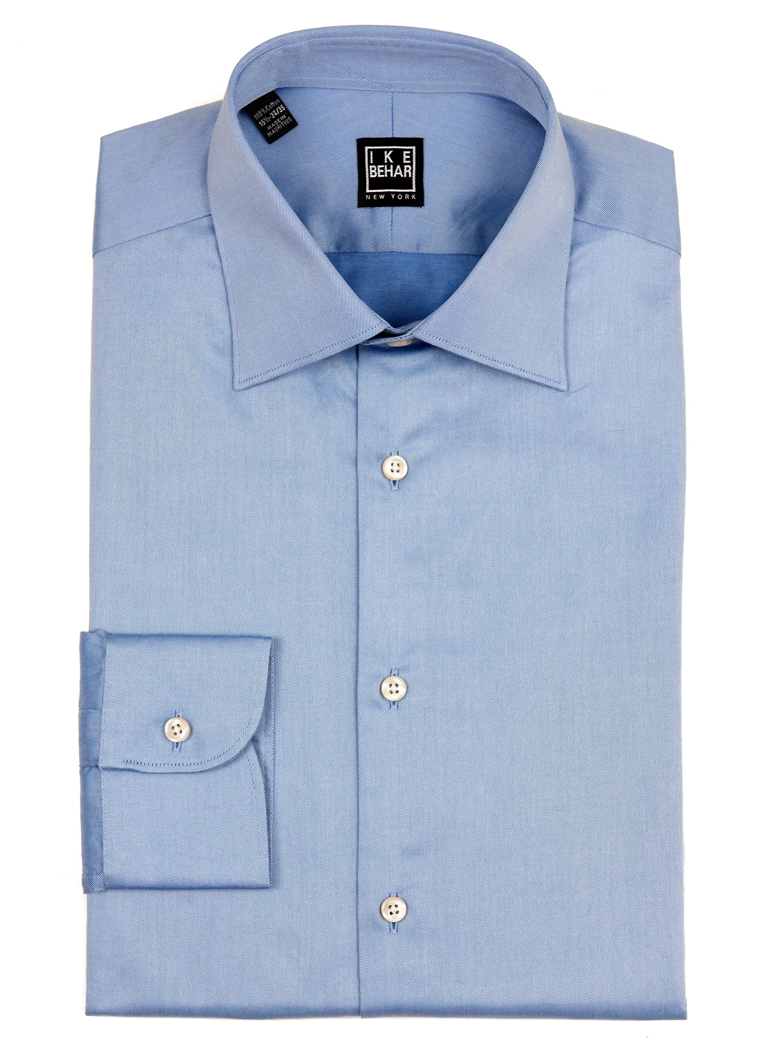Timeless elegance Blue Italian Twill Dress Shirt