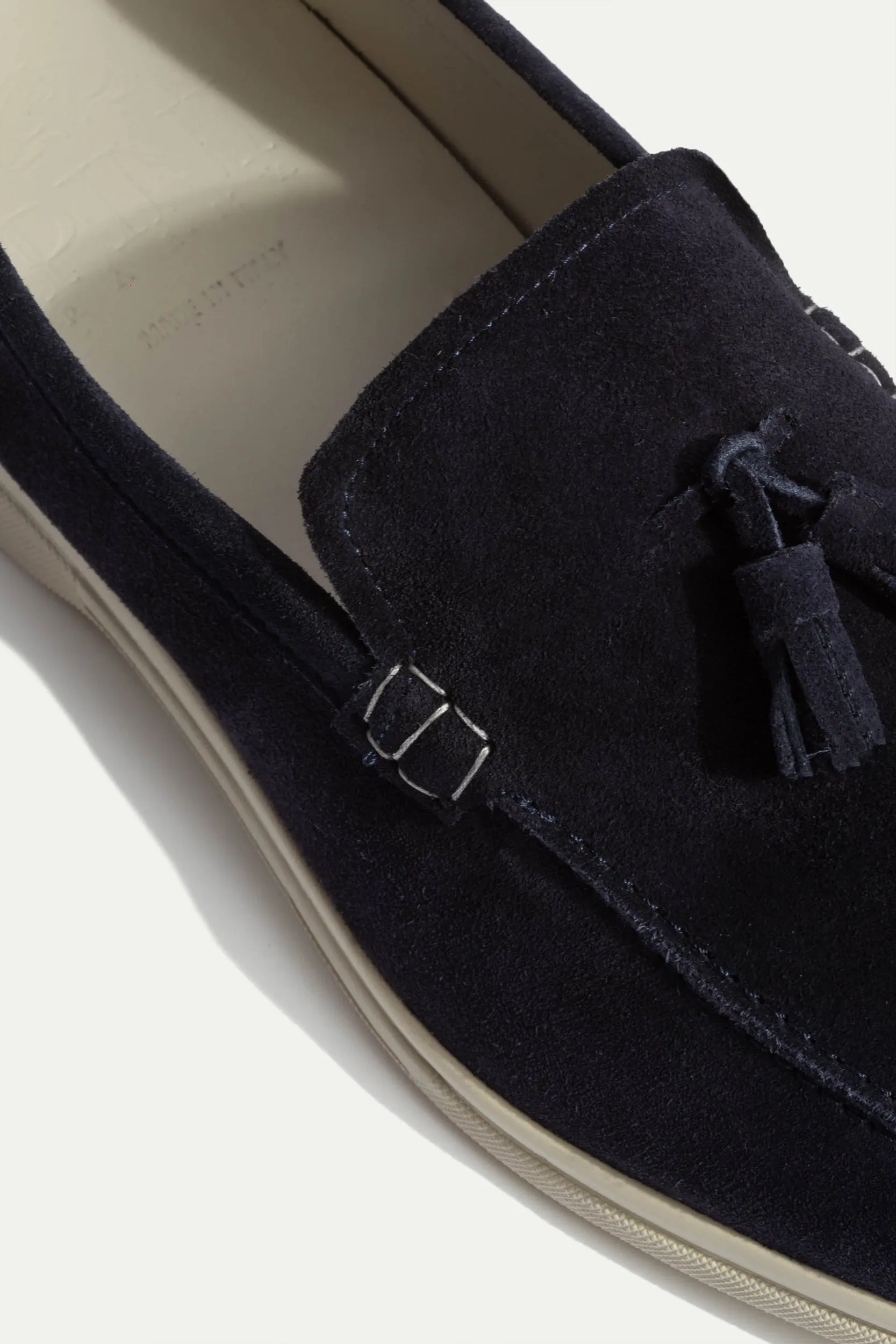 Blue suede tassel loafers - Made In Italy High   Quality