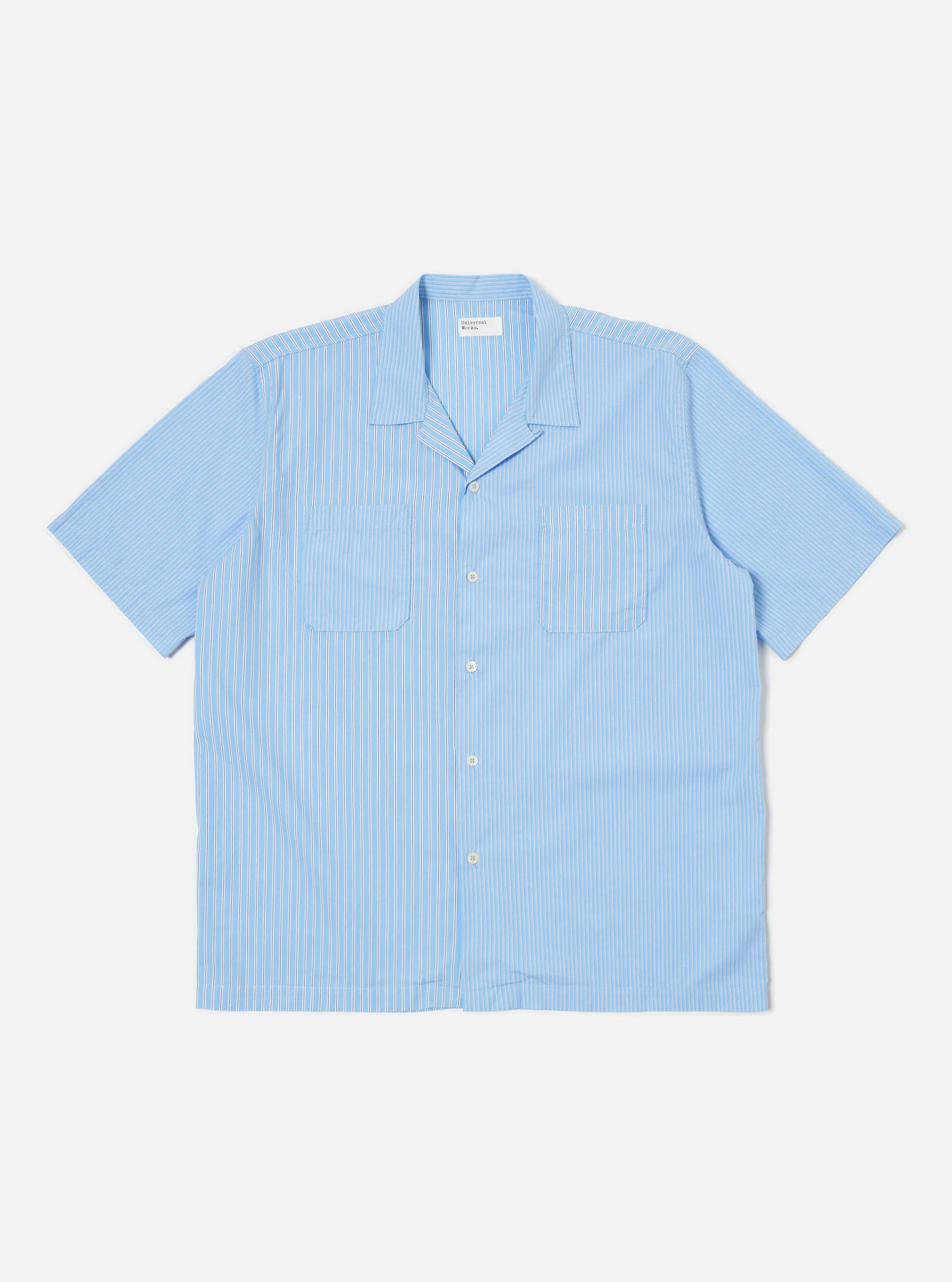 Anti Static Lining Tagless Labeling Blue Vila Stripes Sal Road Shirt
