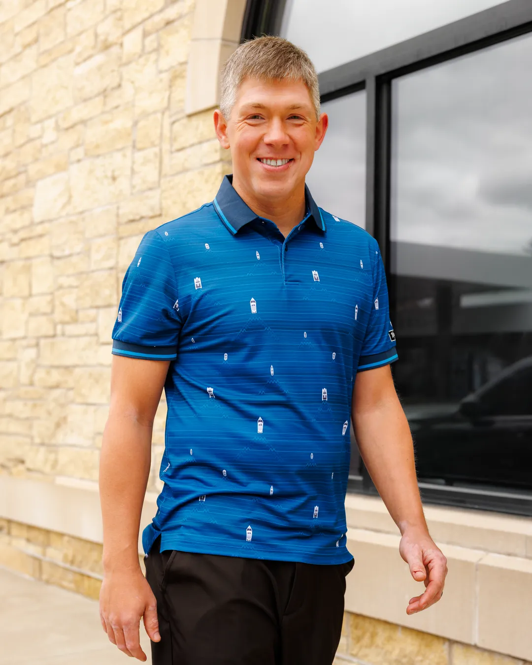 Wake Life Men's Pique Polo Bold Statement