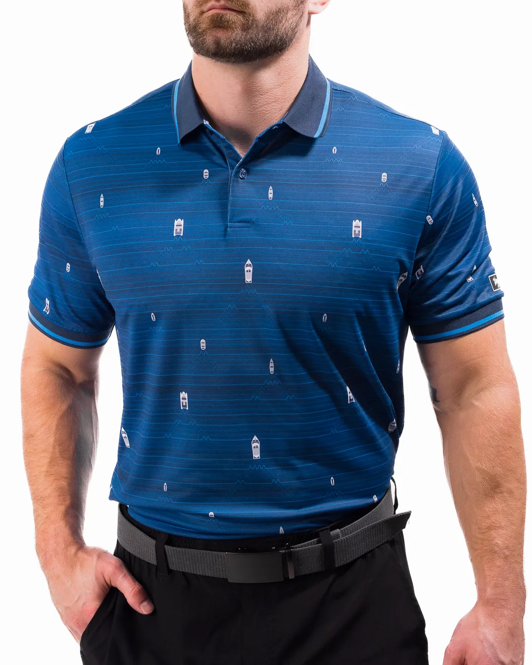 Hypoallergenic Lining Sporty Look Wake Life Men's Pique Polo