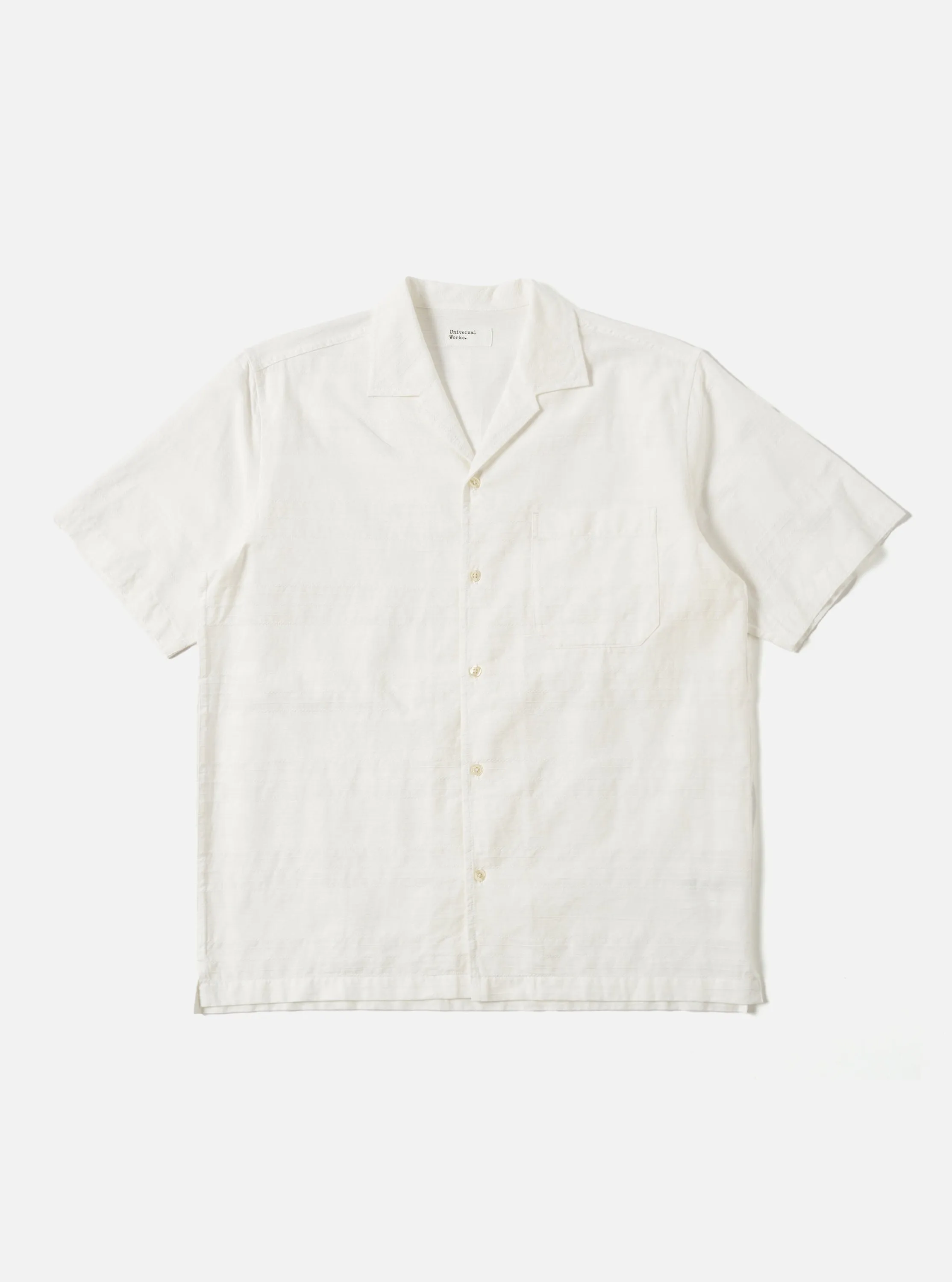 No Chafe Edging Ecru Deffe Self Stripe Minari Shirt