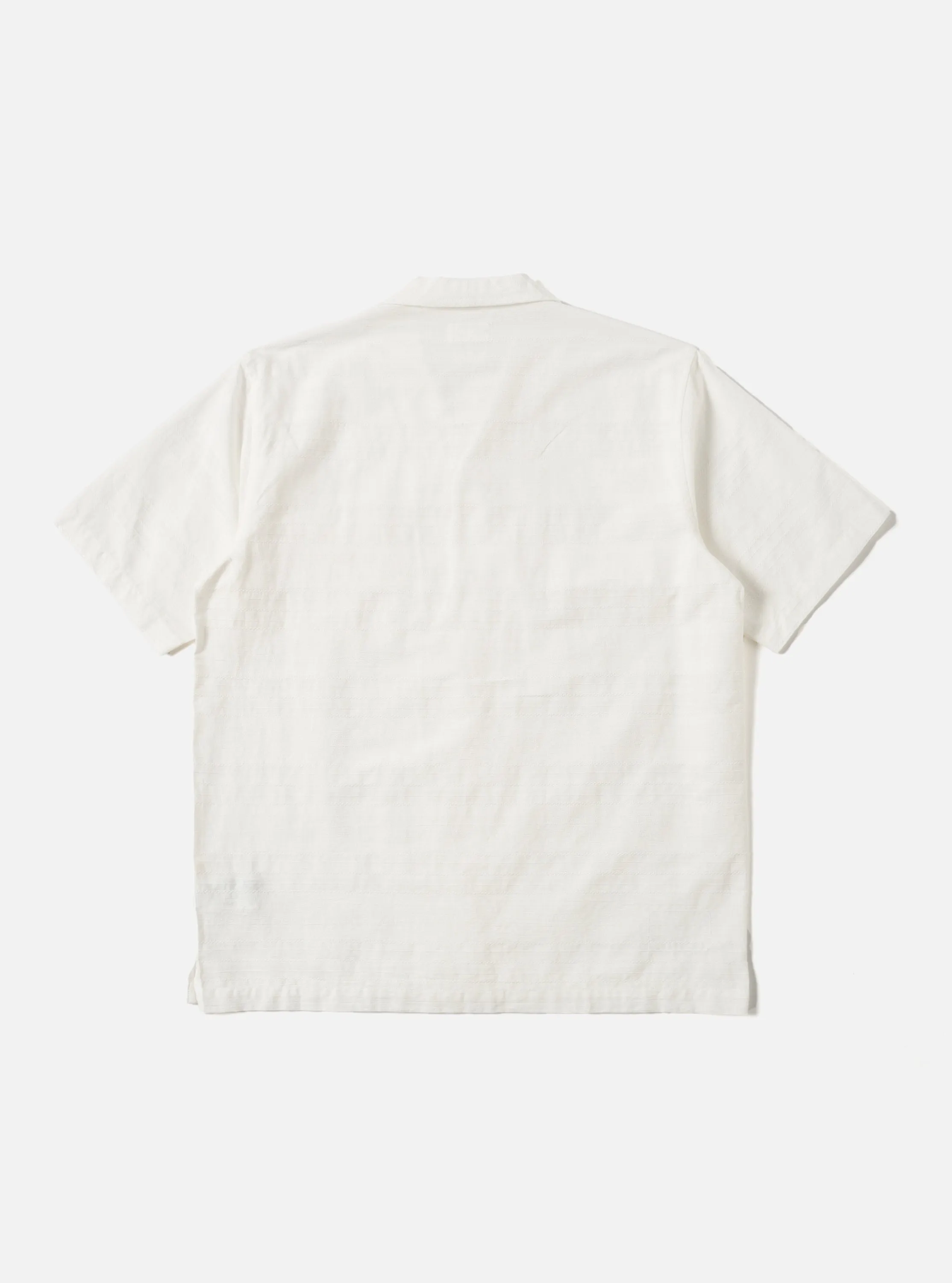 Ecru Deffe Self Stripe Minari Shirt gender-neutral Casual Look