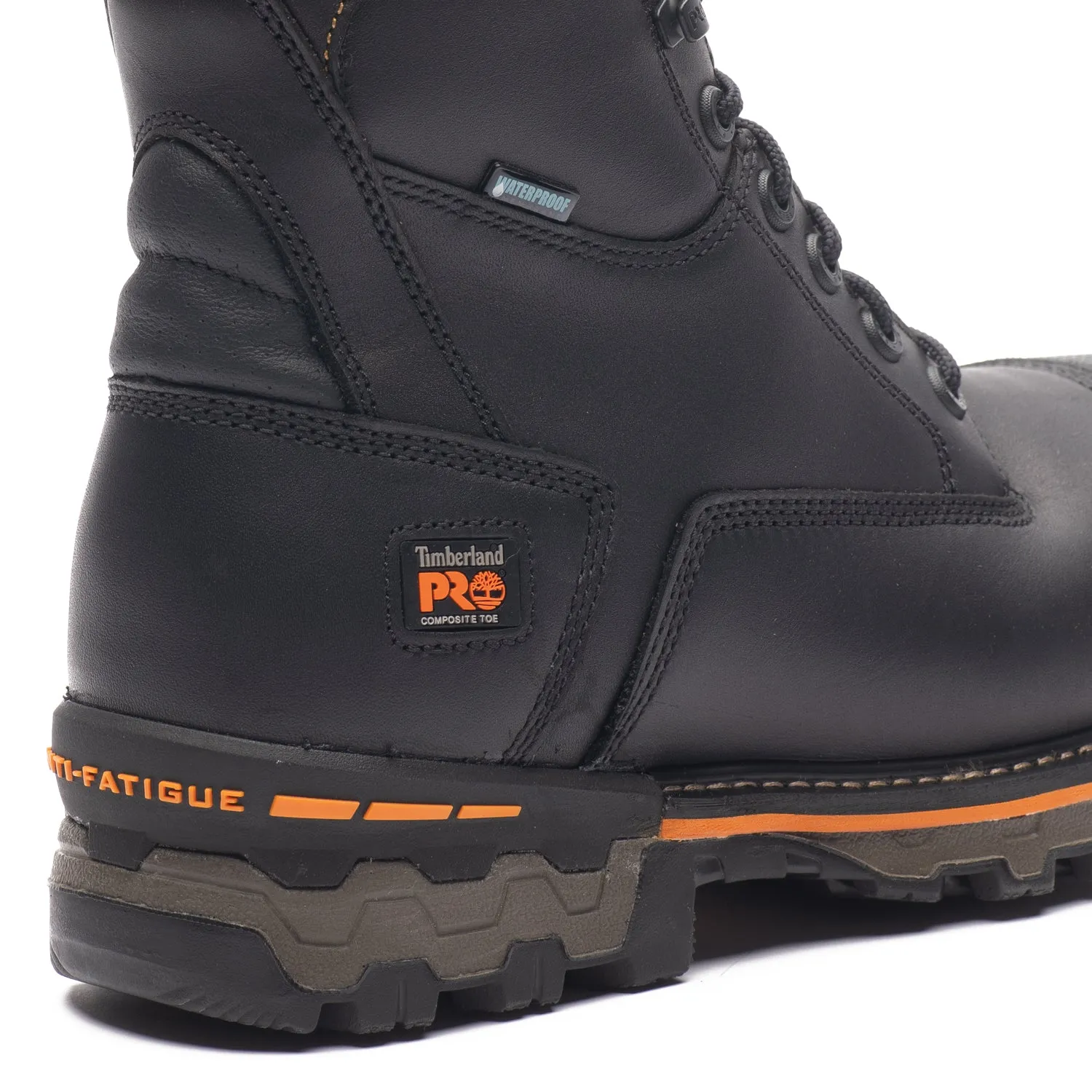 Hydrophobic coating Snow protection Boondock Men's 8" composite toe leather work boots 89645