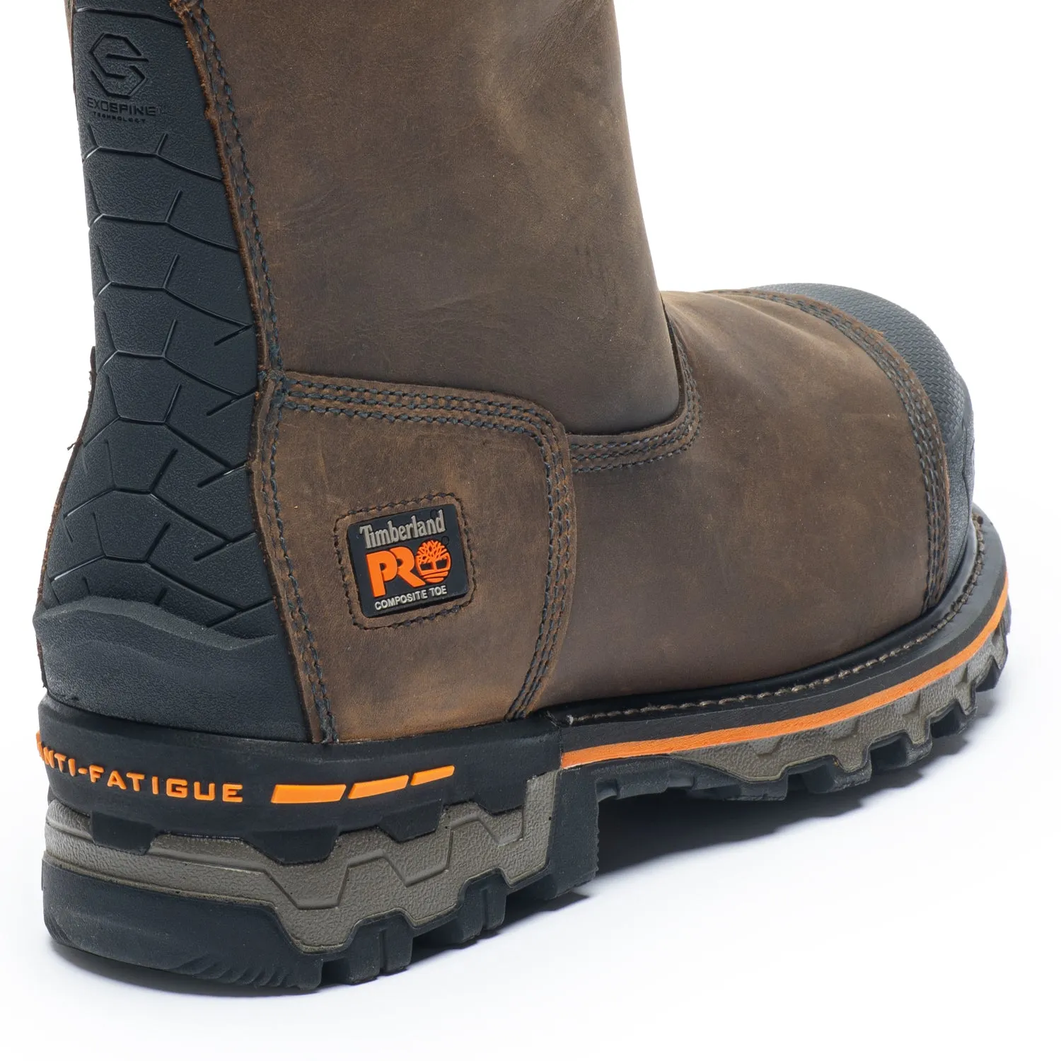 Boondock Pull-On Men's 8" Composite Toe Work Boots A4499 Breathable All Day Worker Reinforced Form Weather Resistant User