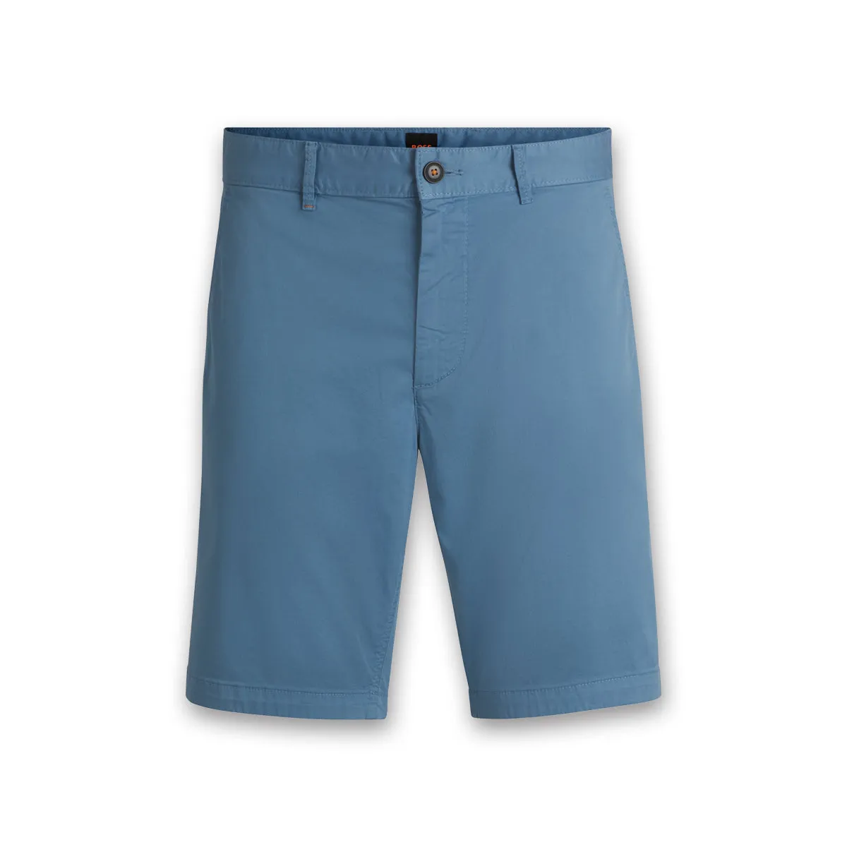 Boss - Chino-Slim Shorts in Open Blue Pre Shrunk Cotton Blend