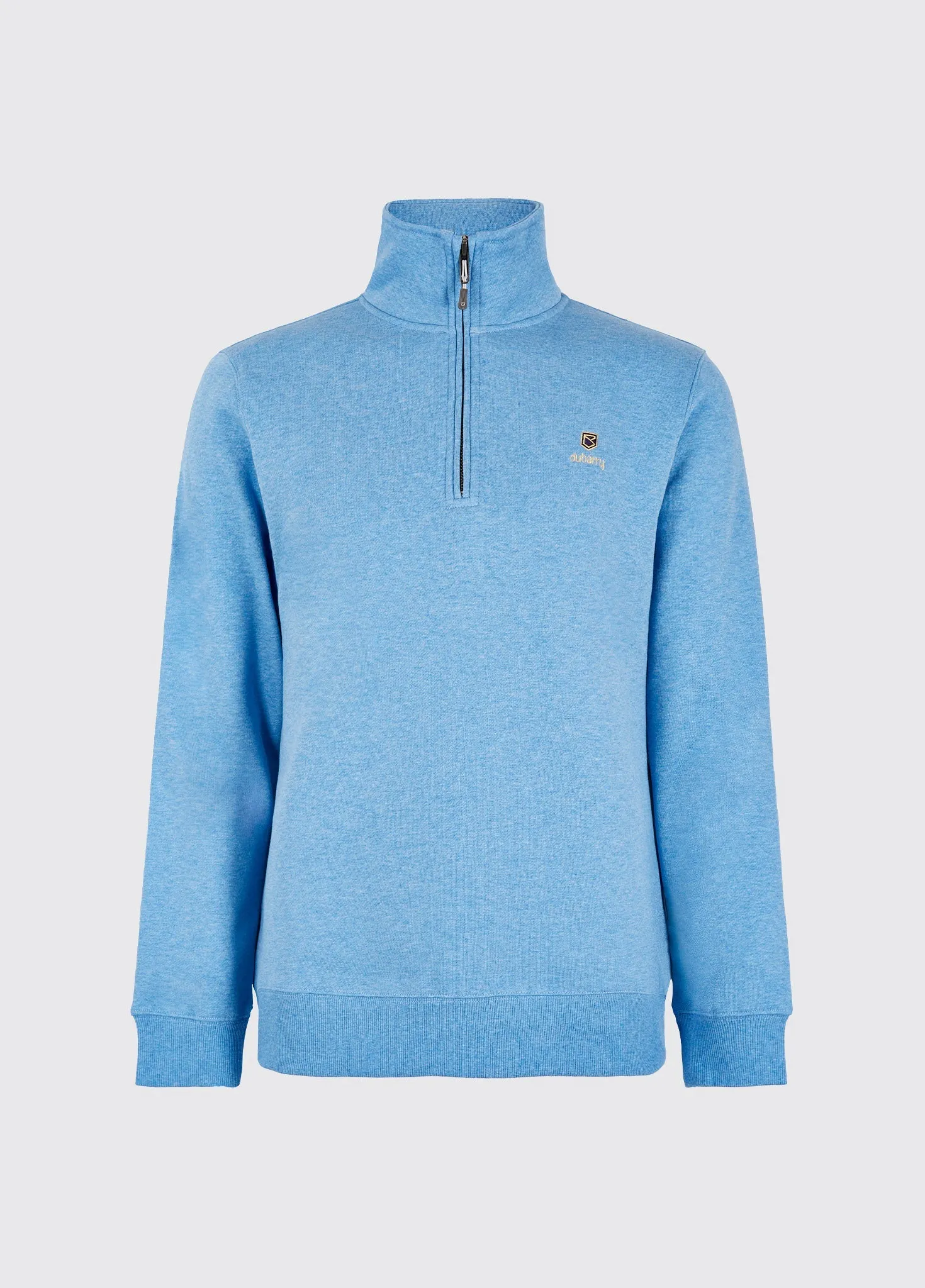 HighVisibility Boyce Men??s Zip Neck Sweater - Azure Blue