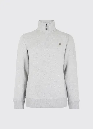 Soul Ease Boyce Men??s Zip Neck Sweater - Grey Marl