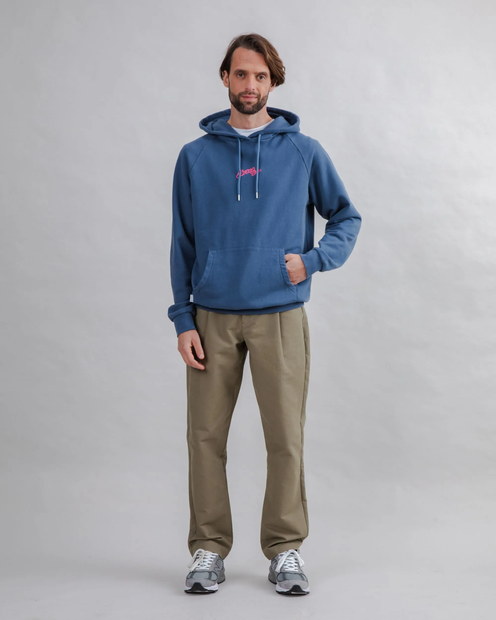 Brava Gum Hoodie Sweatshirt Indigo Warm and Cozy