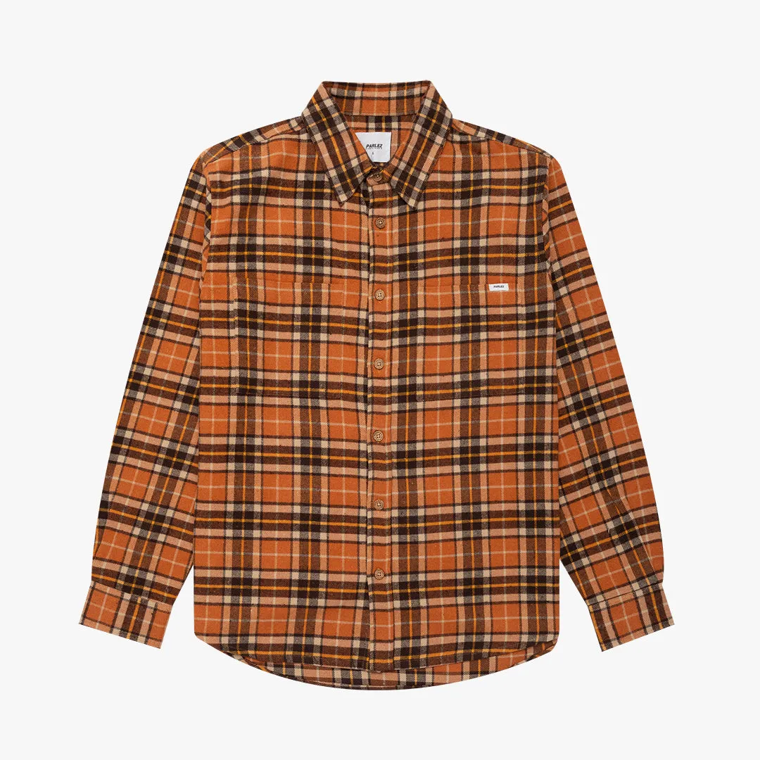 Fernley Shirt Orange Check Everyday Comfort