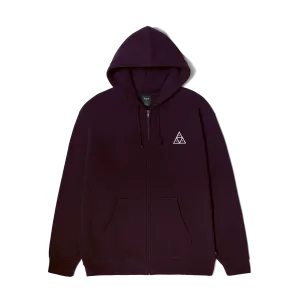 Oversized Design HUF SET Triple Triangle Full-Zip Hoodie